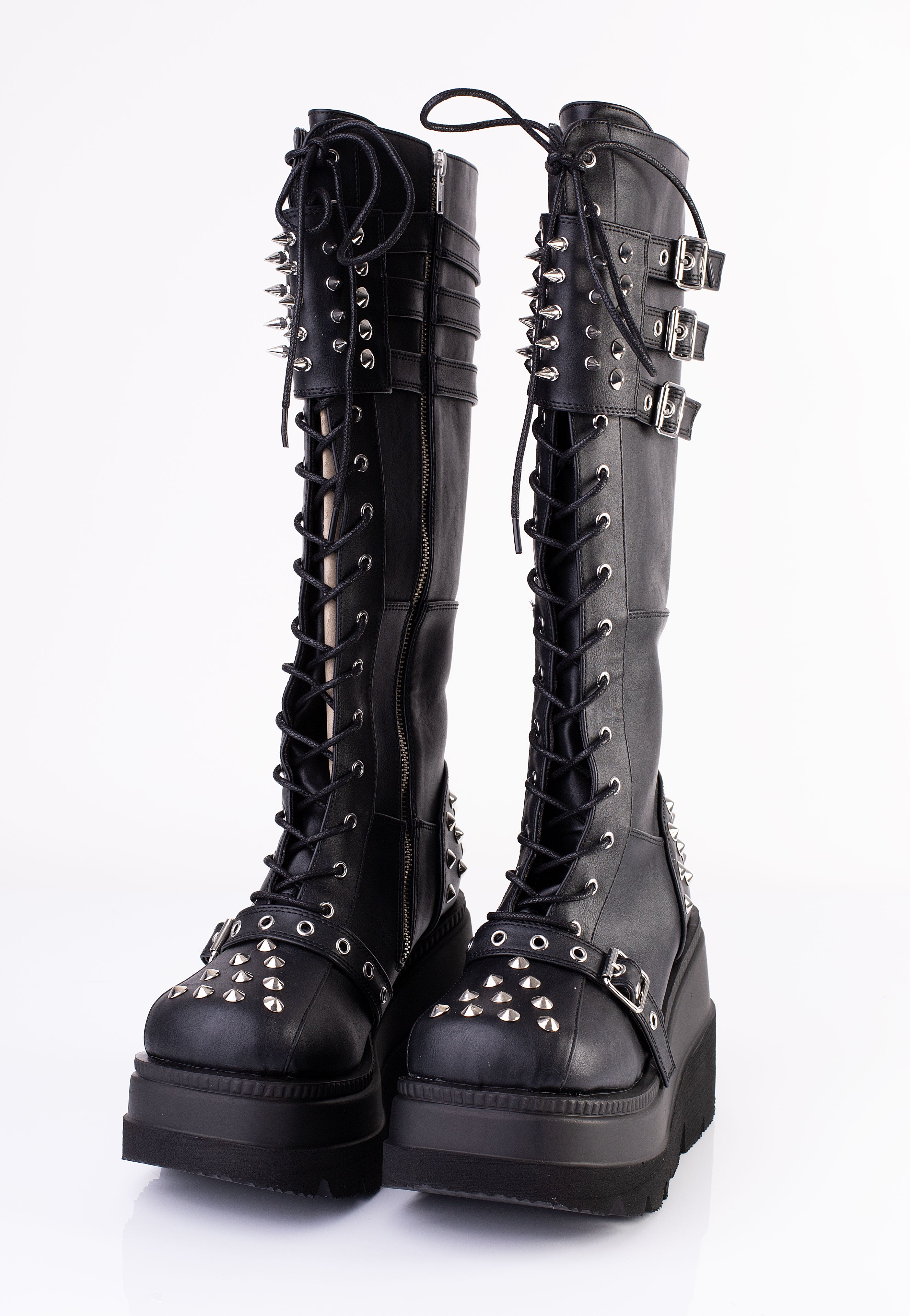 DemoniaCult - Shaker 225 Black Vegan Leather - Girl Shoes | Women-Image