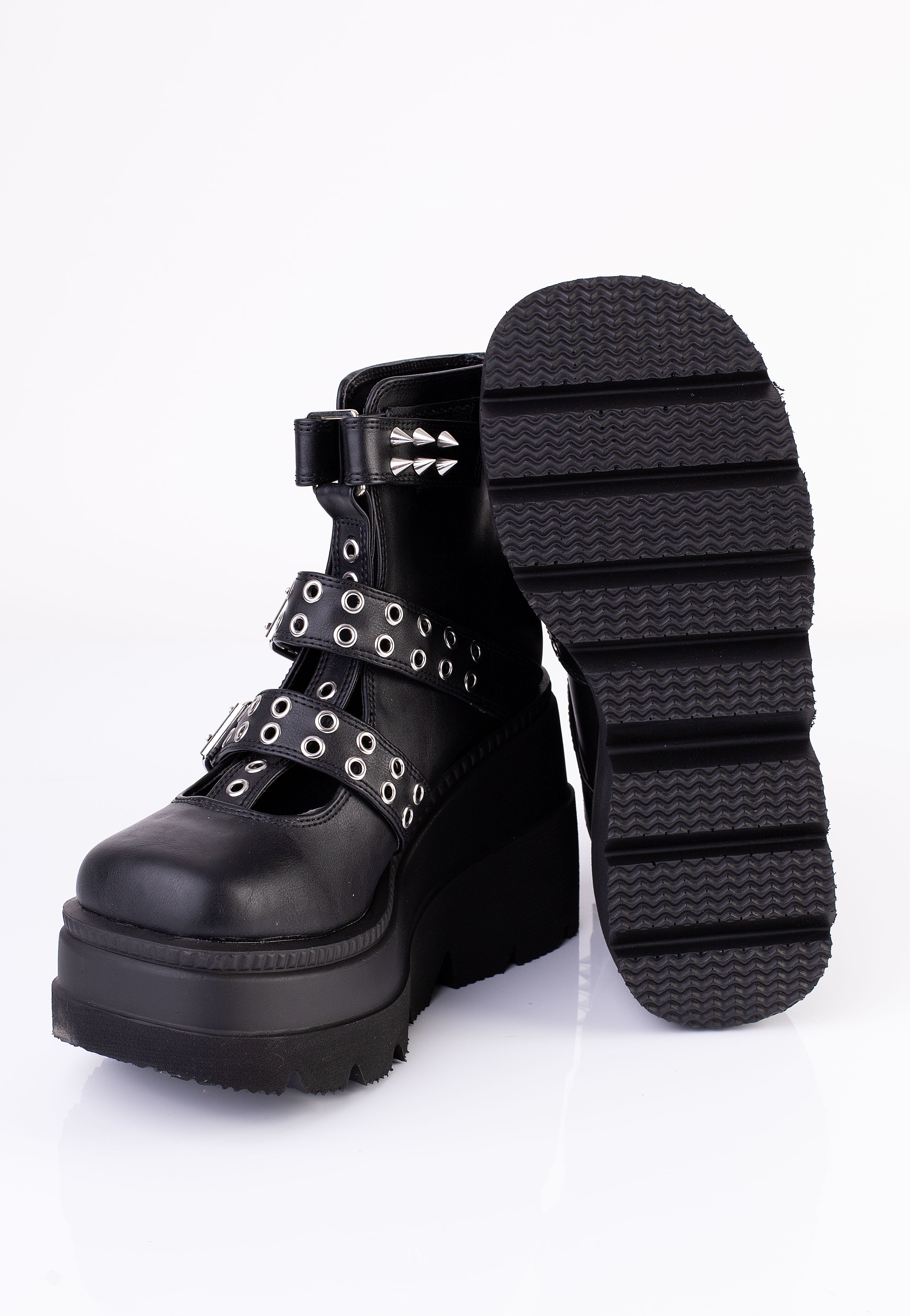 DemoniaCult - Shaker 62 Black Vegan Leather - Girl Shoes