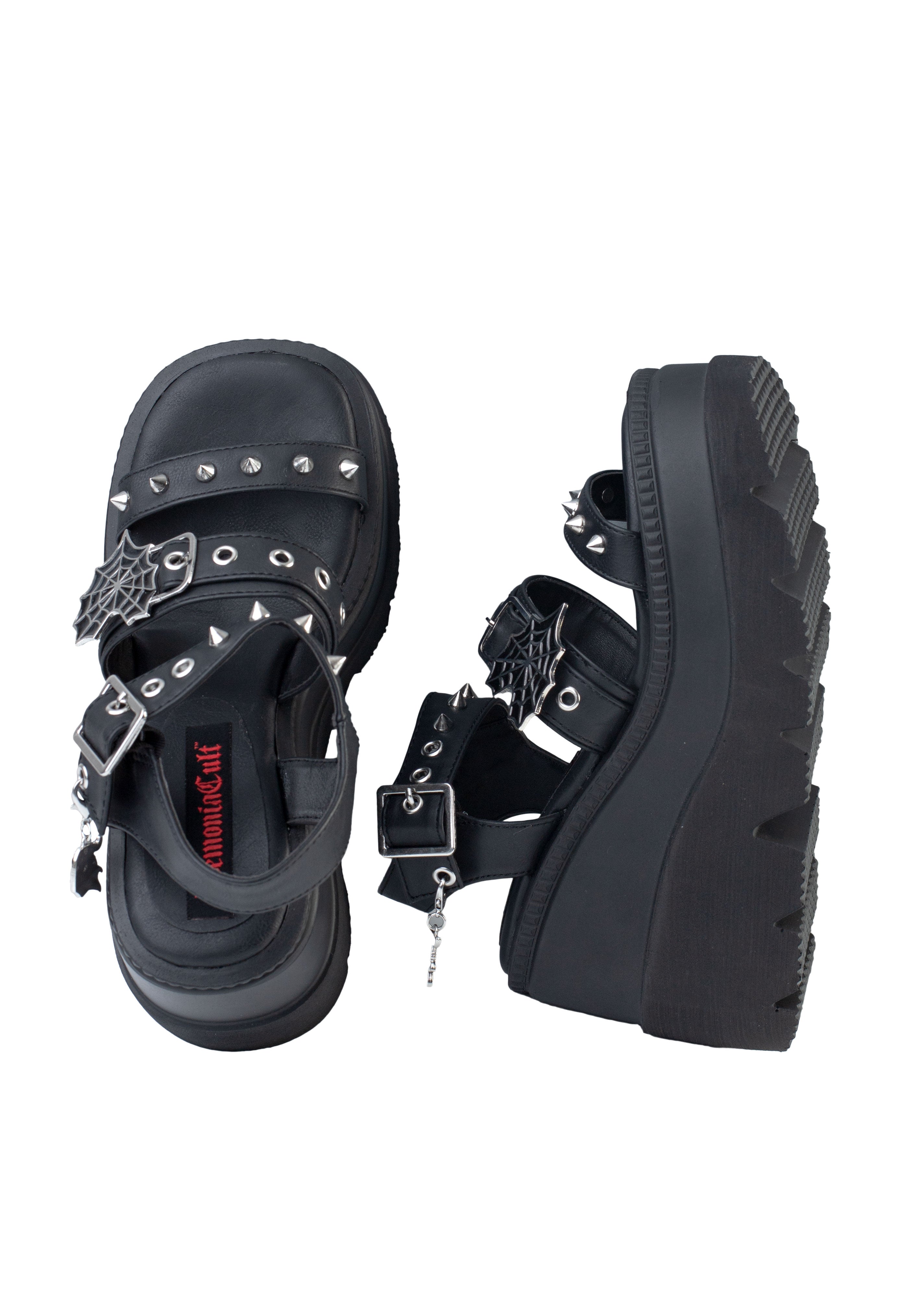 DemoniaCult - Wedge PF Ankle Strap - Girl Sandals | Women-Image