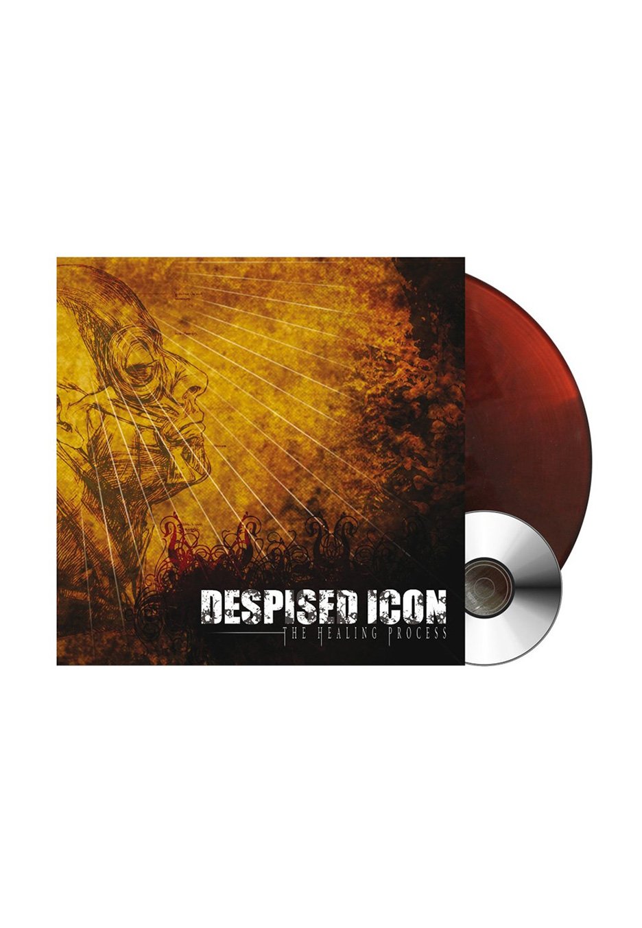 Despised Icon - The Healing Process Transparent Dark Ember - Colored Vinyl +  CD