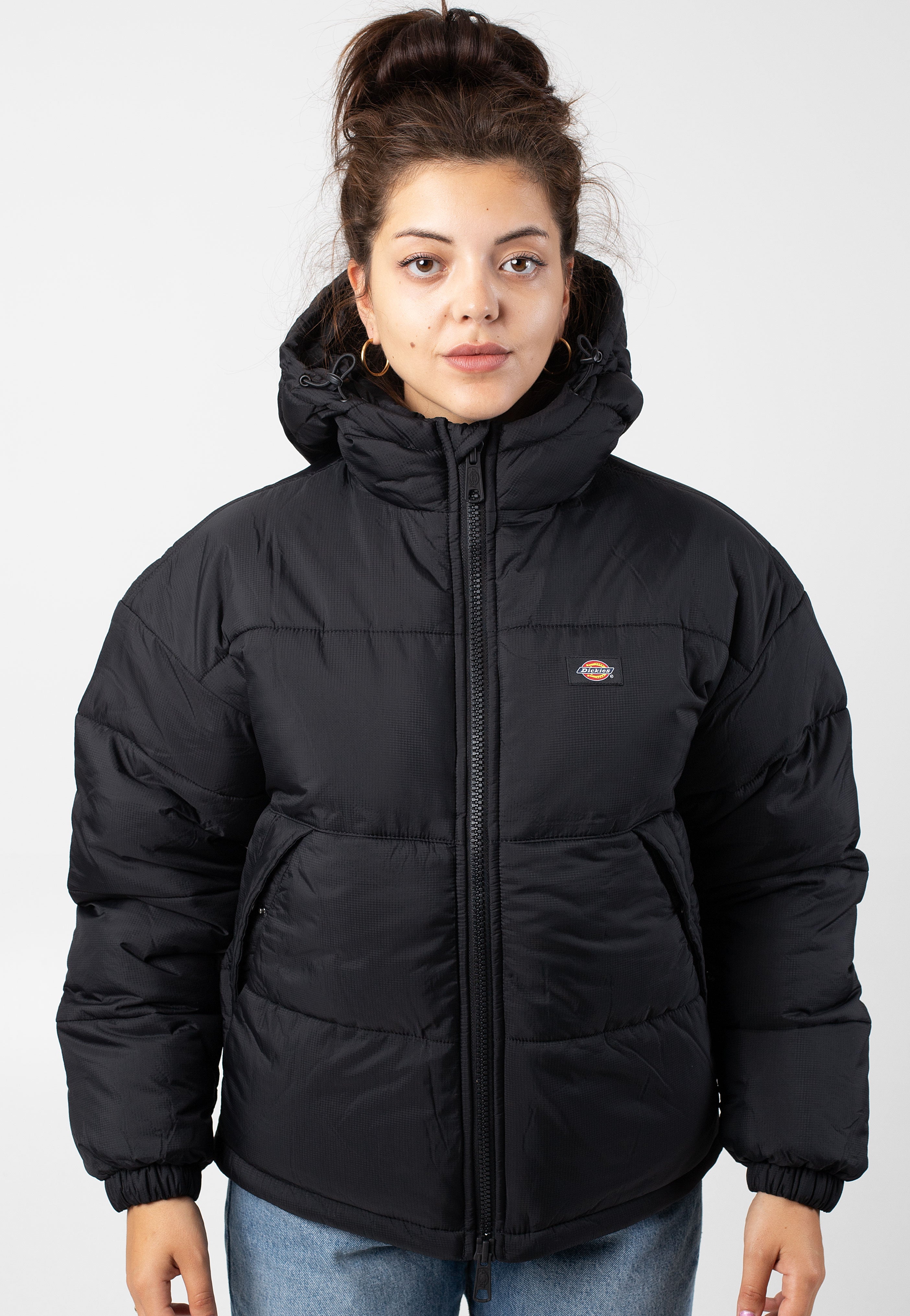 Dickies - Alatna Oversized Puffer Black - Jacket | Women-Image