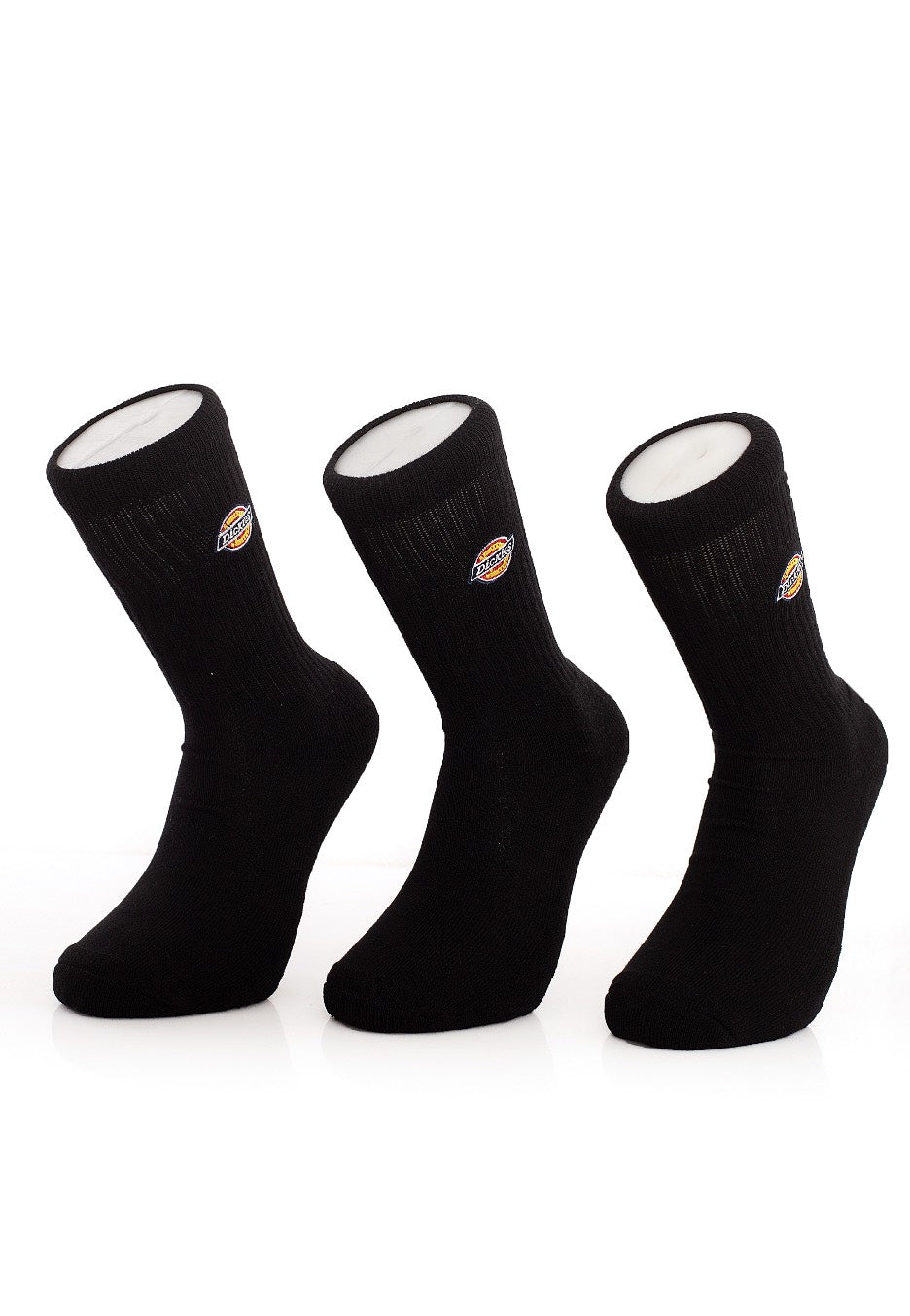 Dickies - Valley Grove Pack of 3 Embroided Black - Socks