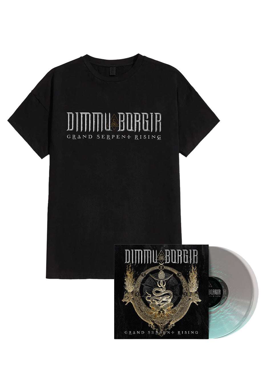 Dimmu Borgir - Grand Serpent Rising Ltd. Pearl Flip/Waterfall - Colored 2 Vinyl + Grand Serpent Rising - T-Shirt