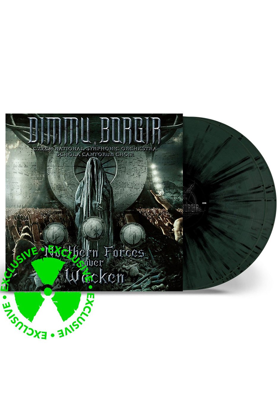 Dimmu Borgir - Northern Forces Over Wacken Ltd. Black/Green - Splattered 2 Vinyl