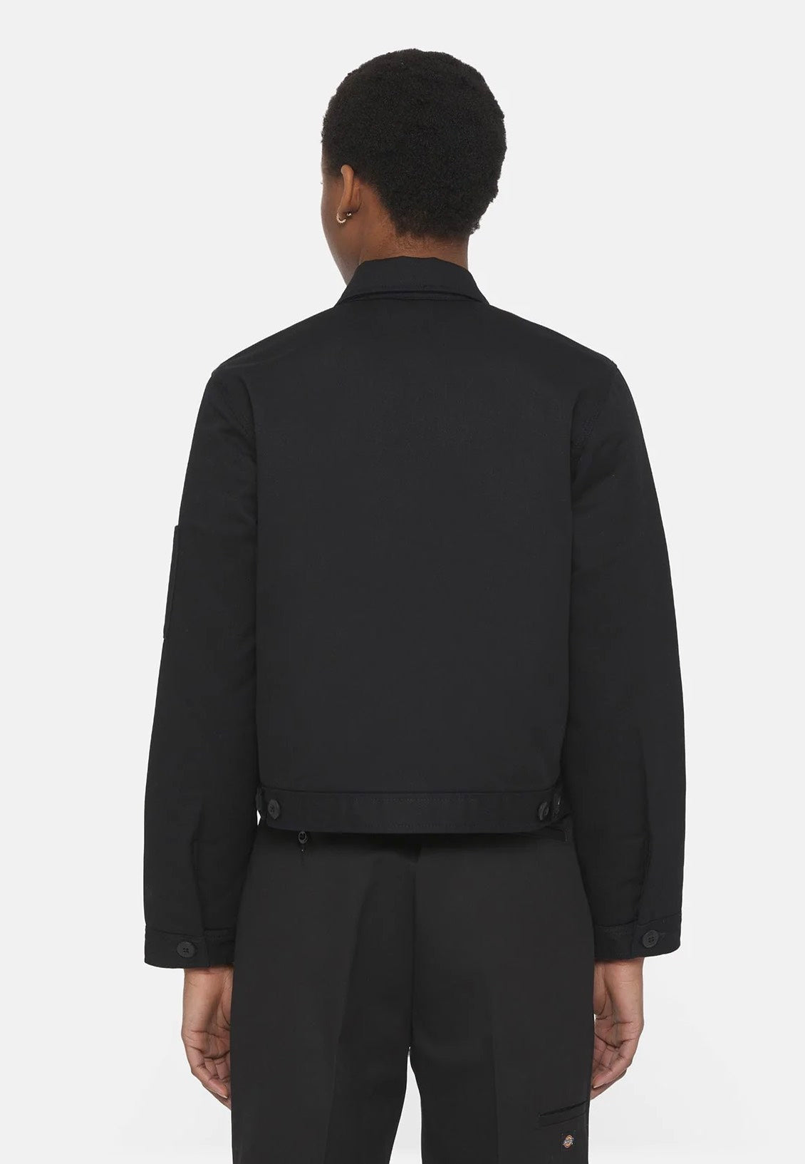 Dickies W Lined Eisenhower Crop Rec Black Chaqueta