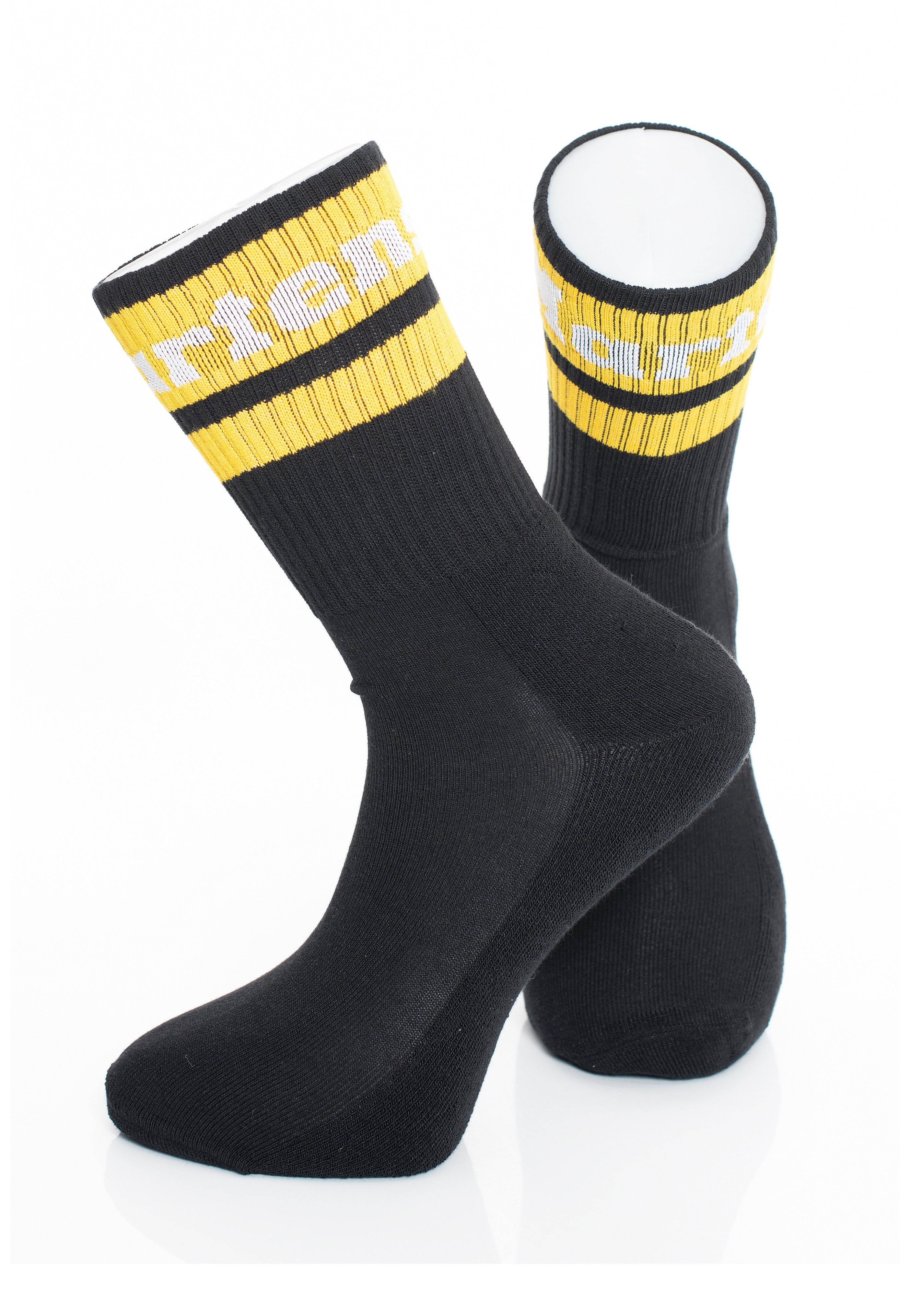 Dr. Martens - Athletic Logo Black/Yellow & White Cotton