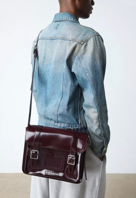 Dr. Martens 11" Satchel Bag Cherry Red Oxford Rub Off Sac