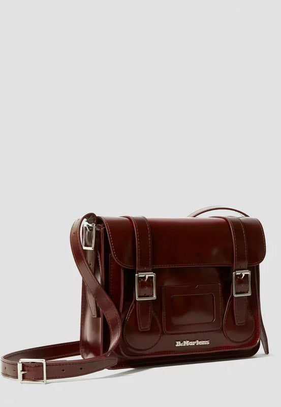 Dr. Martens 11" Satchel Bag Cherry Red Oxford Rub Off Sac