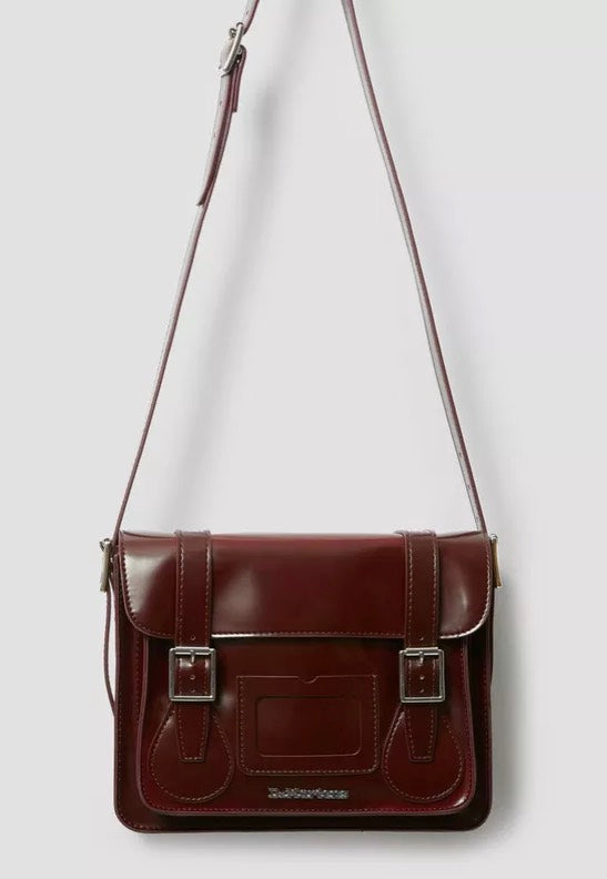 Dr. Martens 11" Satchel Bag Cherry Red Oxford Rub Off Sac