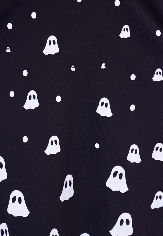 Jawbreaker - Ghost Print Wednesday Black - Dress