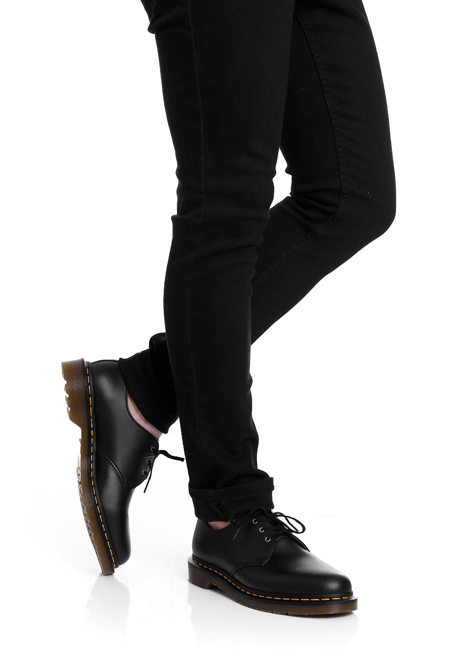 Dr. Martens - Vegan 1461 Black Felix Rub Off - Shoes | Neutral-Image