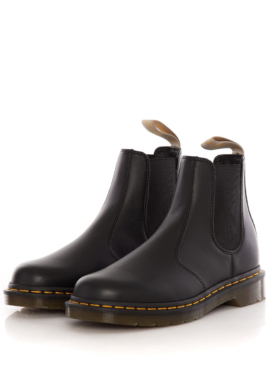 Dr. Martens - Vegan 2976 Chelsea Boots Black Felix Rub Off - Girl Shoes