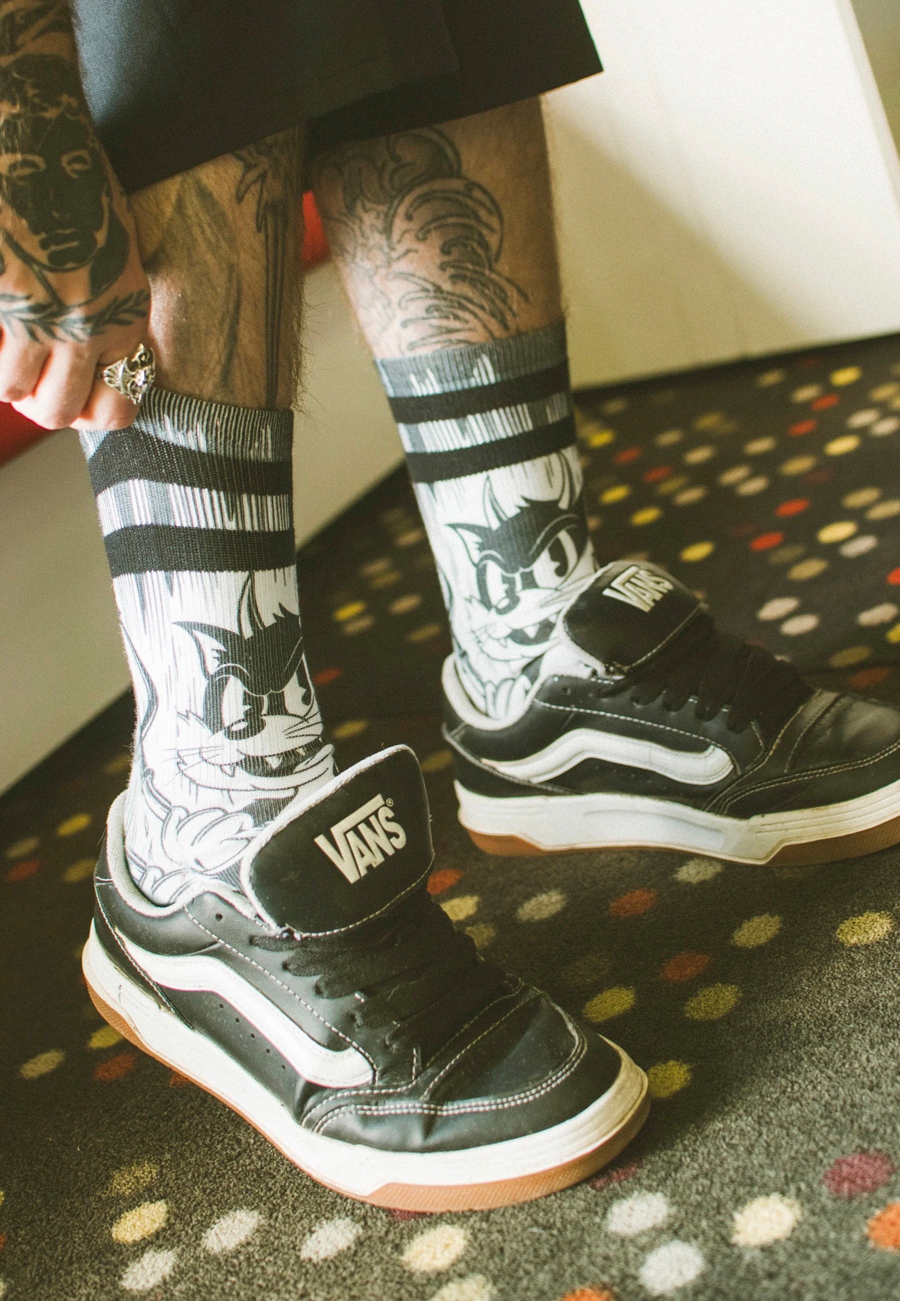 American Socks - Evil Cat Mid High  - Socks | Neutral-Image