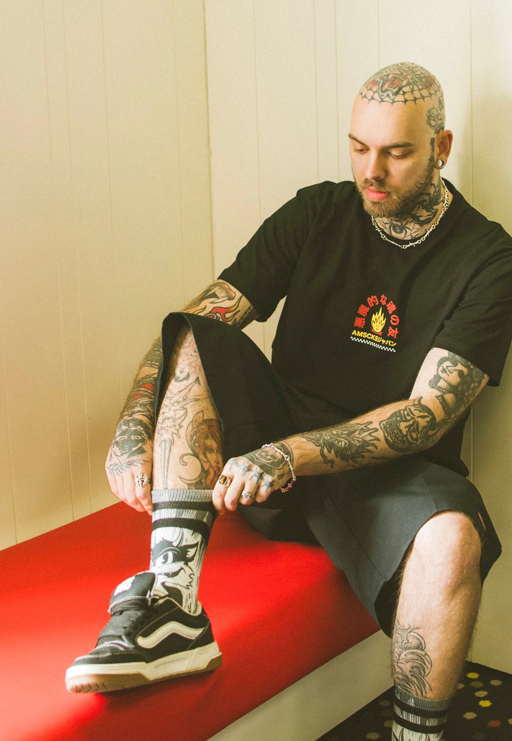 American Socks - Evil Cat Mid High  - Socks | Neutral-Image