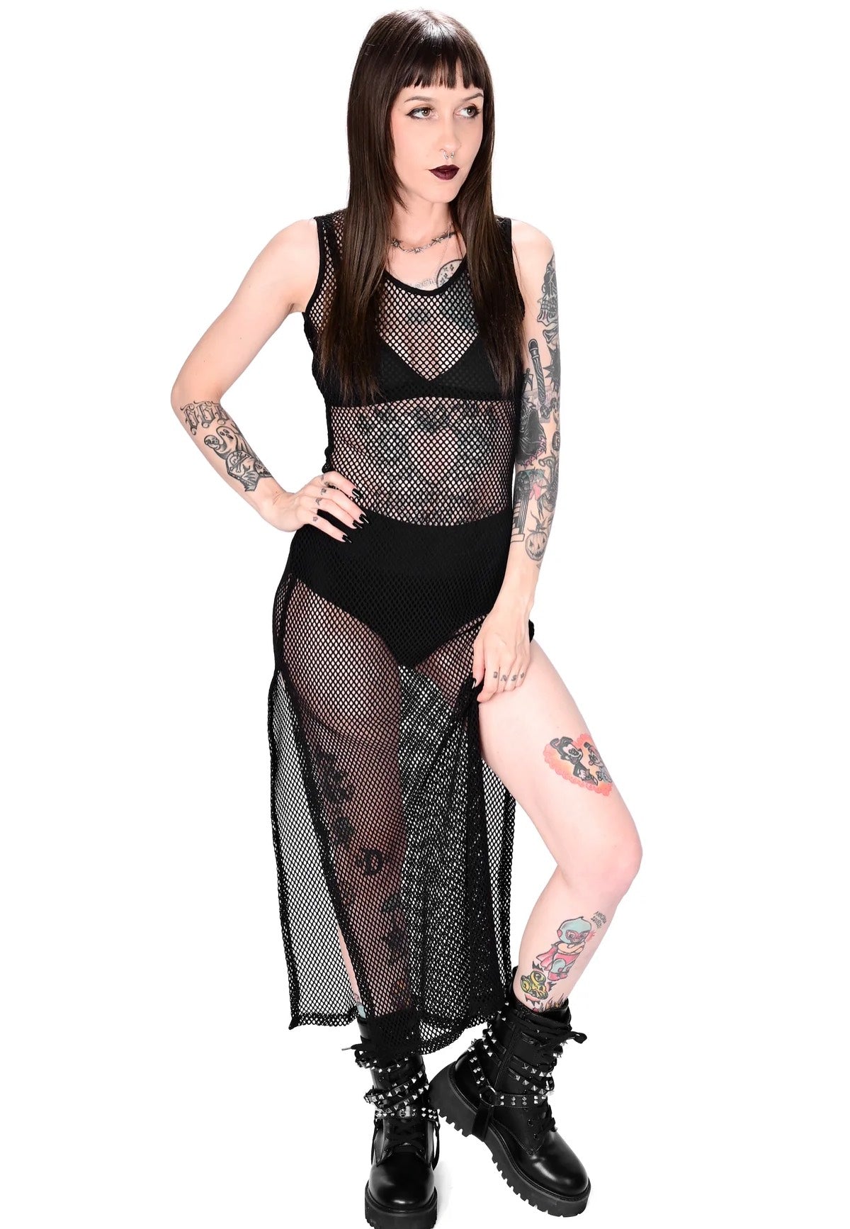 Foxblood - Reversible Fishnet - Dress Foxblood - Reversible Fishnet - Dress
