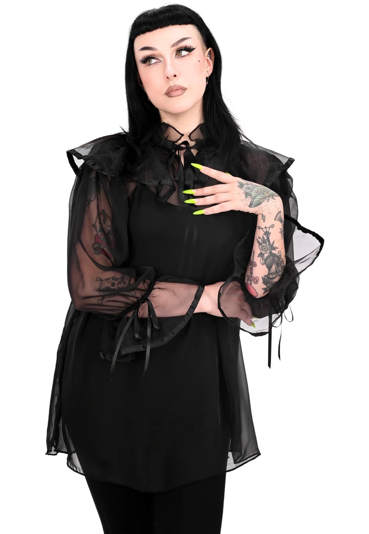Foxblood - Marcellia Tunic Black - Blouse | Women-Image