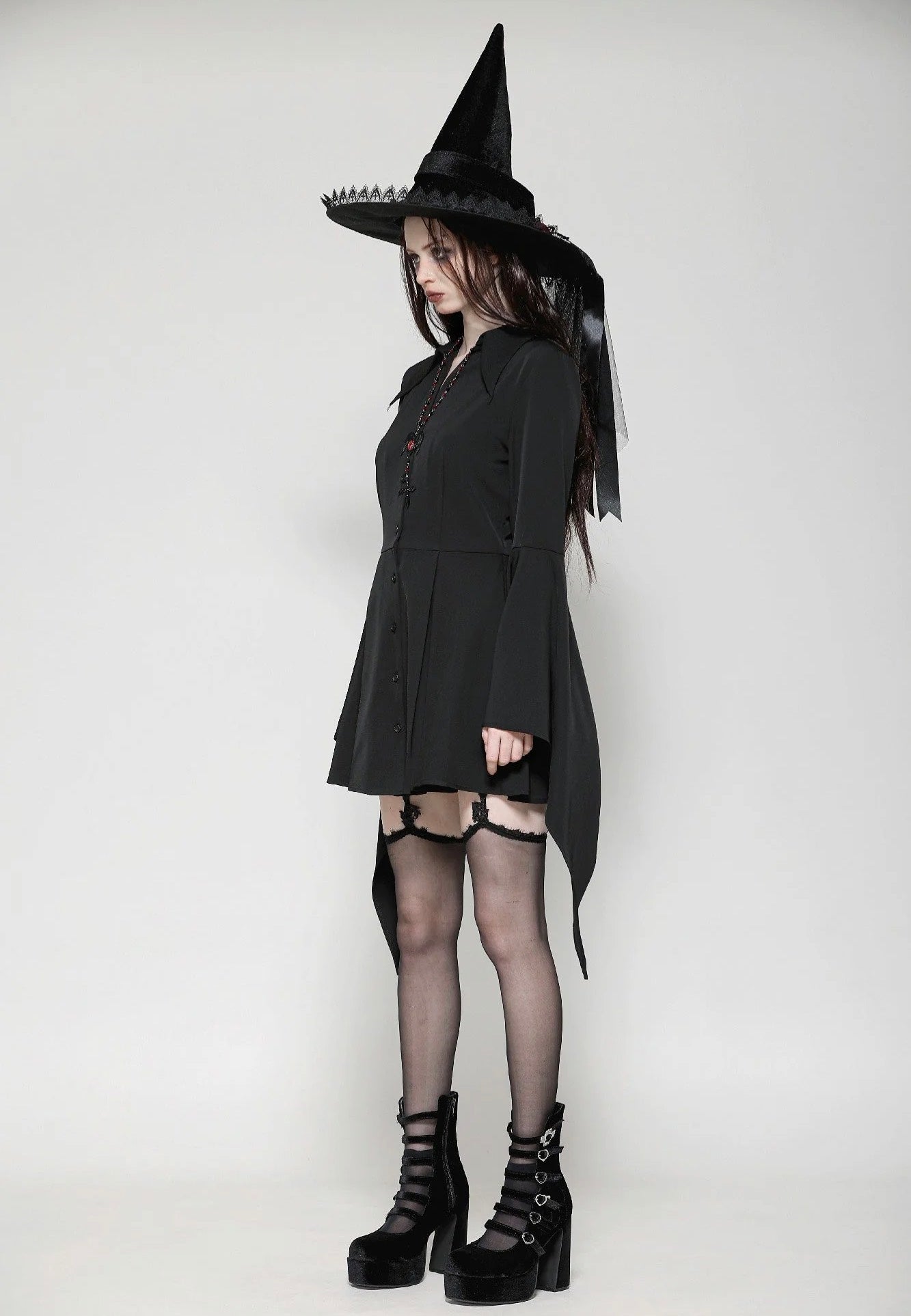 Dark In Love - Witchy Bell-Sleeve Shirt - Dress | Women-Image