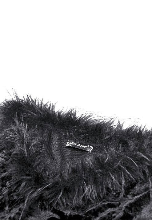 Dark In Love - Gothic Dark Velvet V-Neck Long Slim - Dress | Women-Image