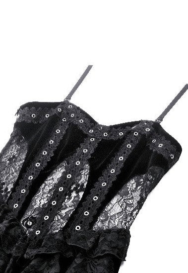 Dark In Love - Romantic Gothic Sexy Hollow Waist - Dress | Women-Image