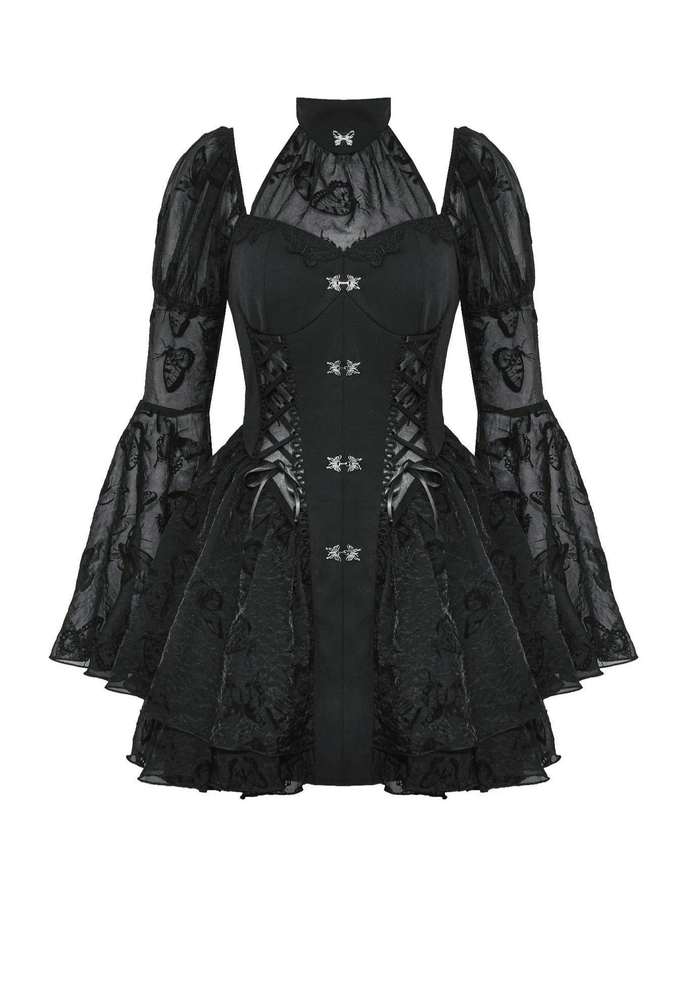 Dark In Love - Gothic Lolita Butterfly Big Sleeves - Dress | Women-Image