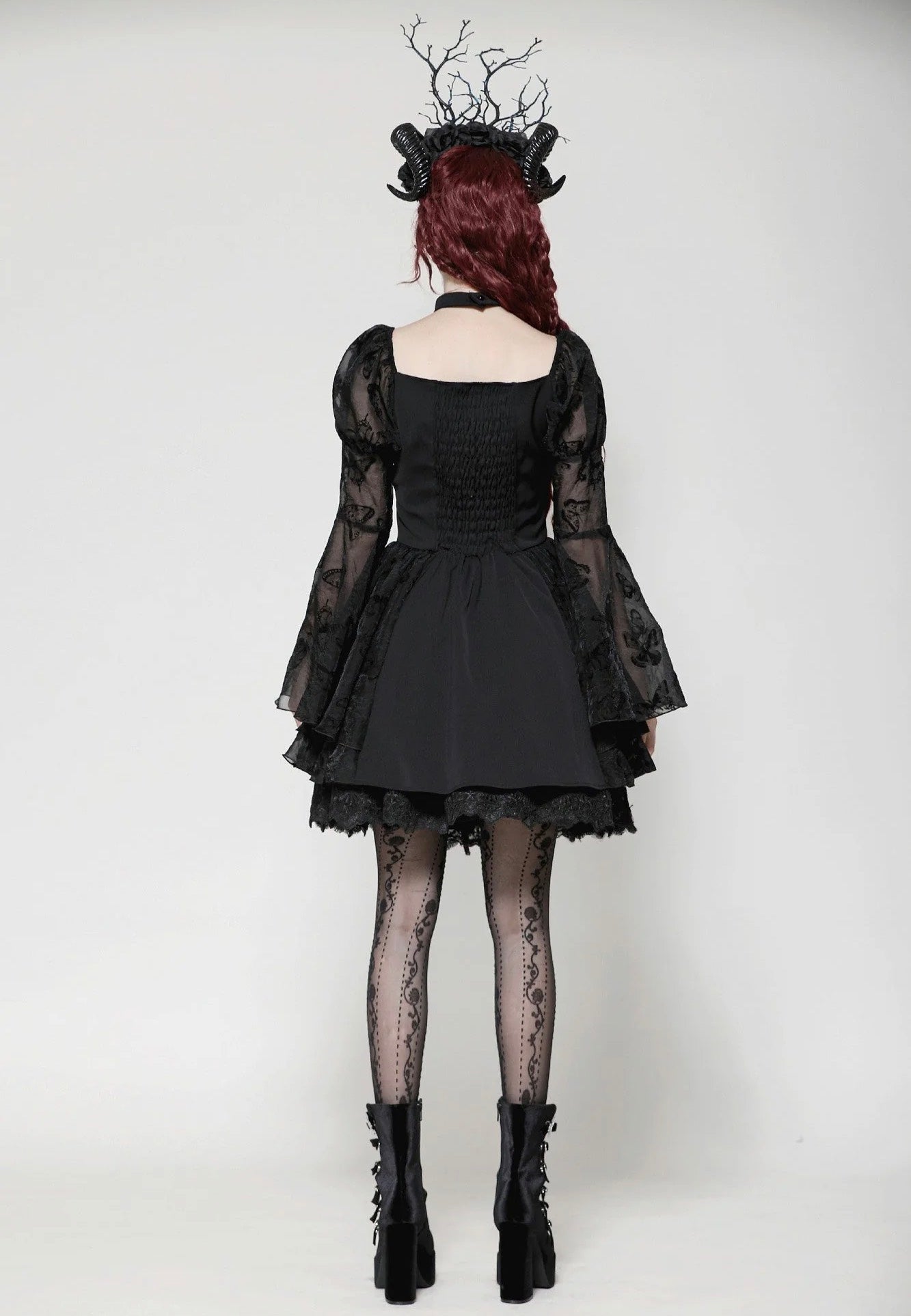 Dark In Love - Gothic Lolita Butterfly Big Sleeves - Dress | Women-Image