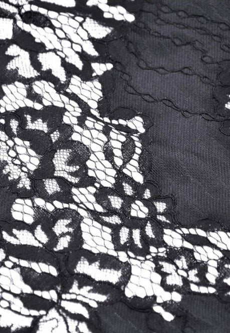 Dark In Love - Gothic Elegant Lady Lace Dovetail - Dress | Women-Image