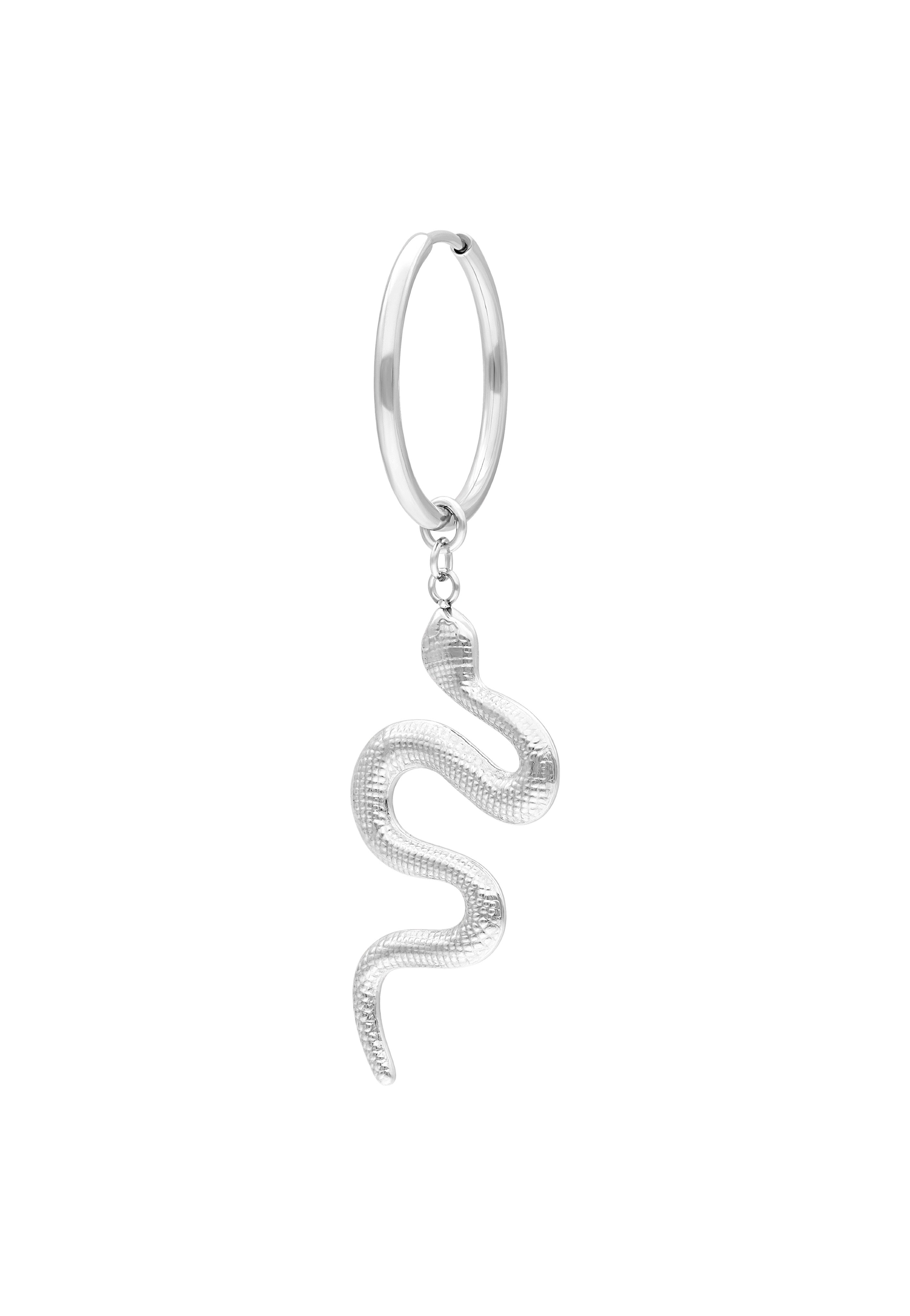 Wildcat - Big Snake Hoops (Pair) Silver - Earrings