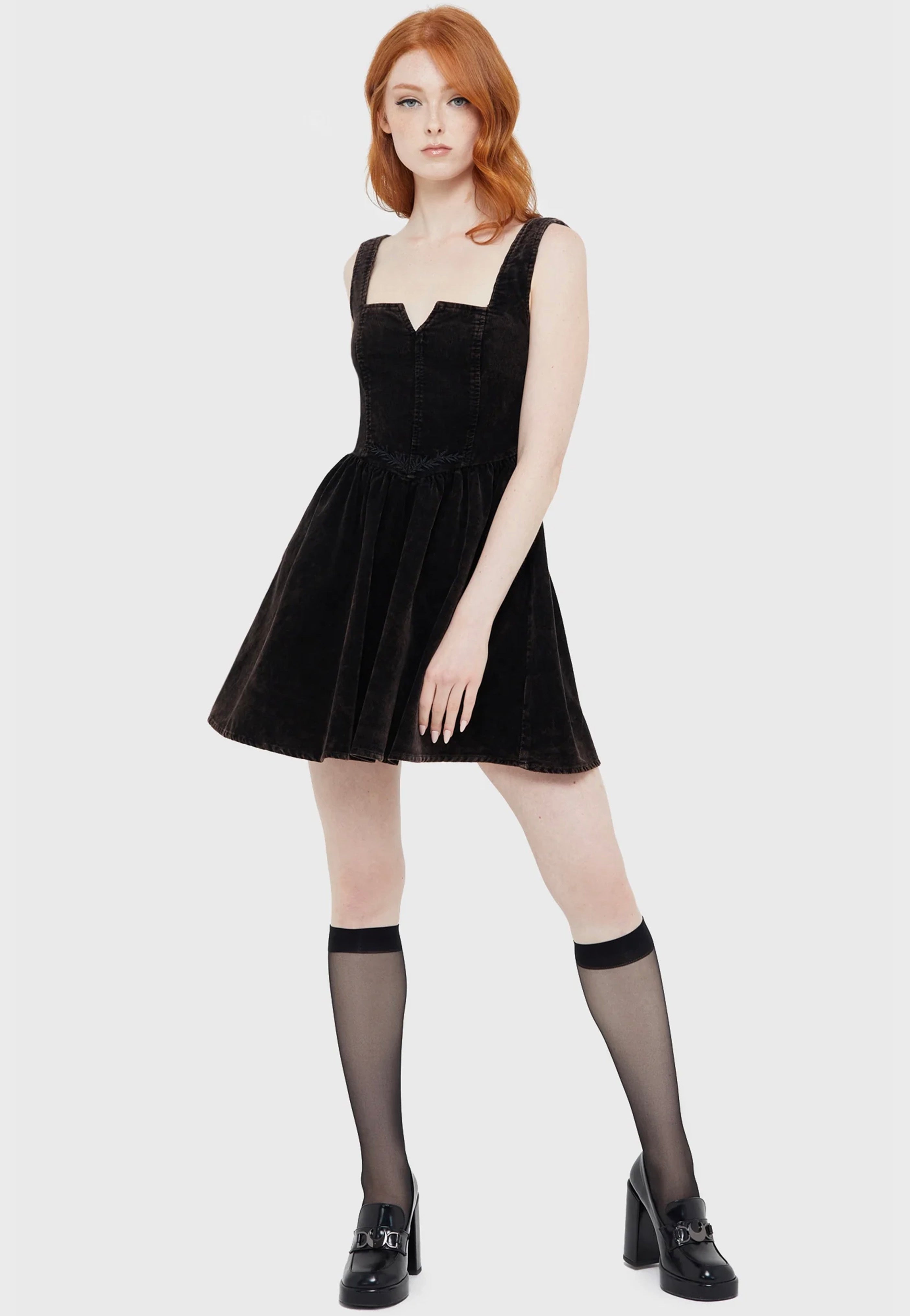 Killstar - Elderroot Mini Brown - Dress | Women-Image