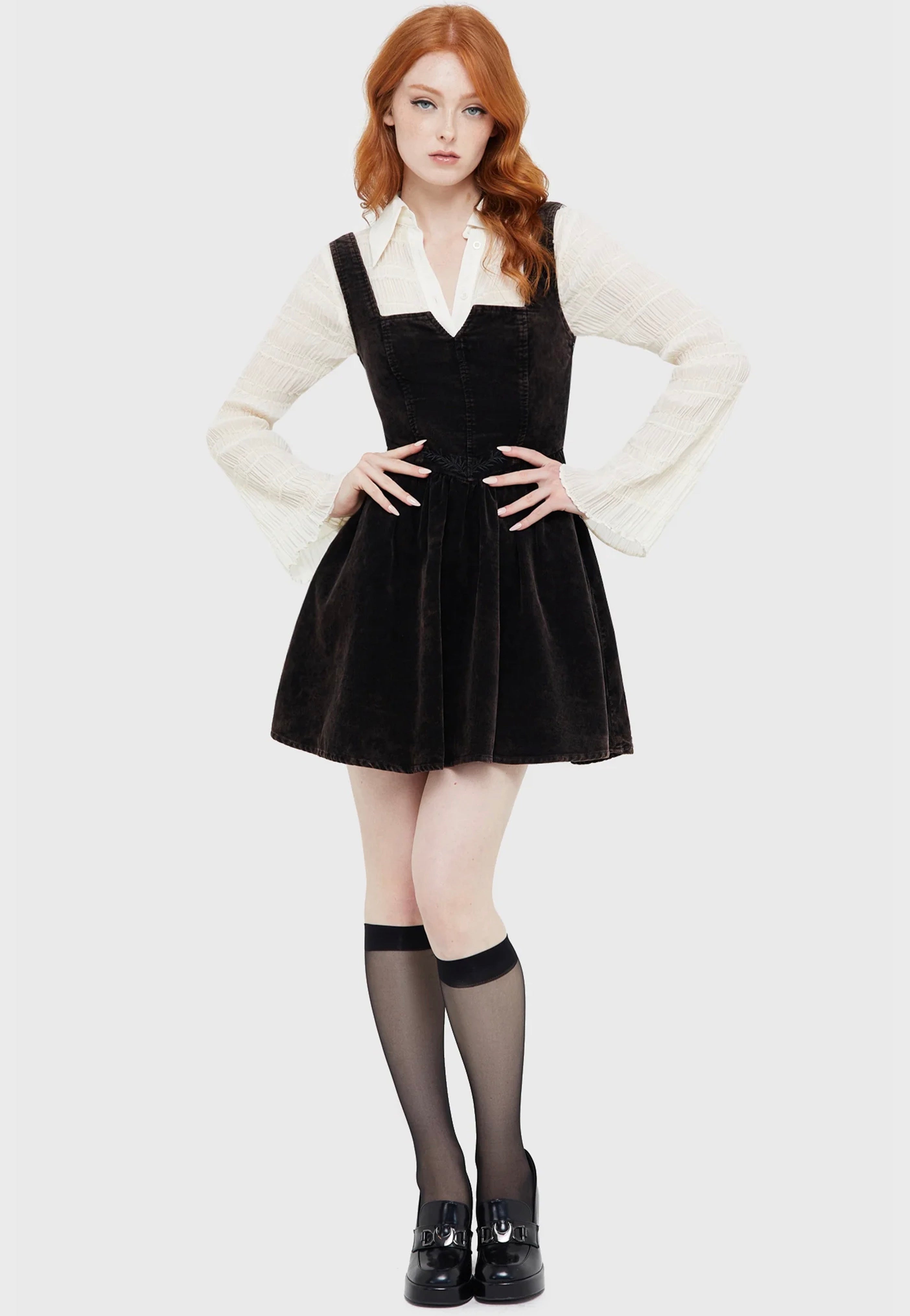 Killstar - Elderroot Mini Brown - Dress | Women-Image