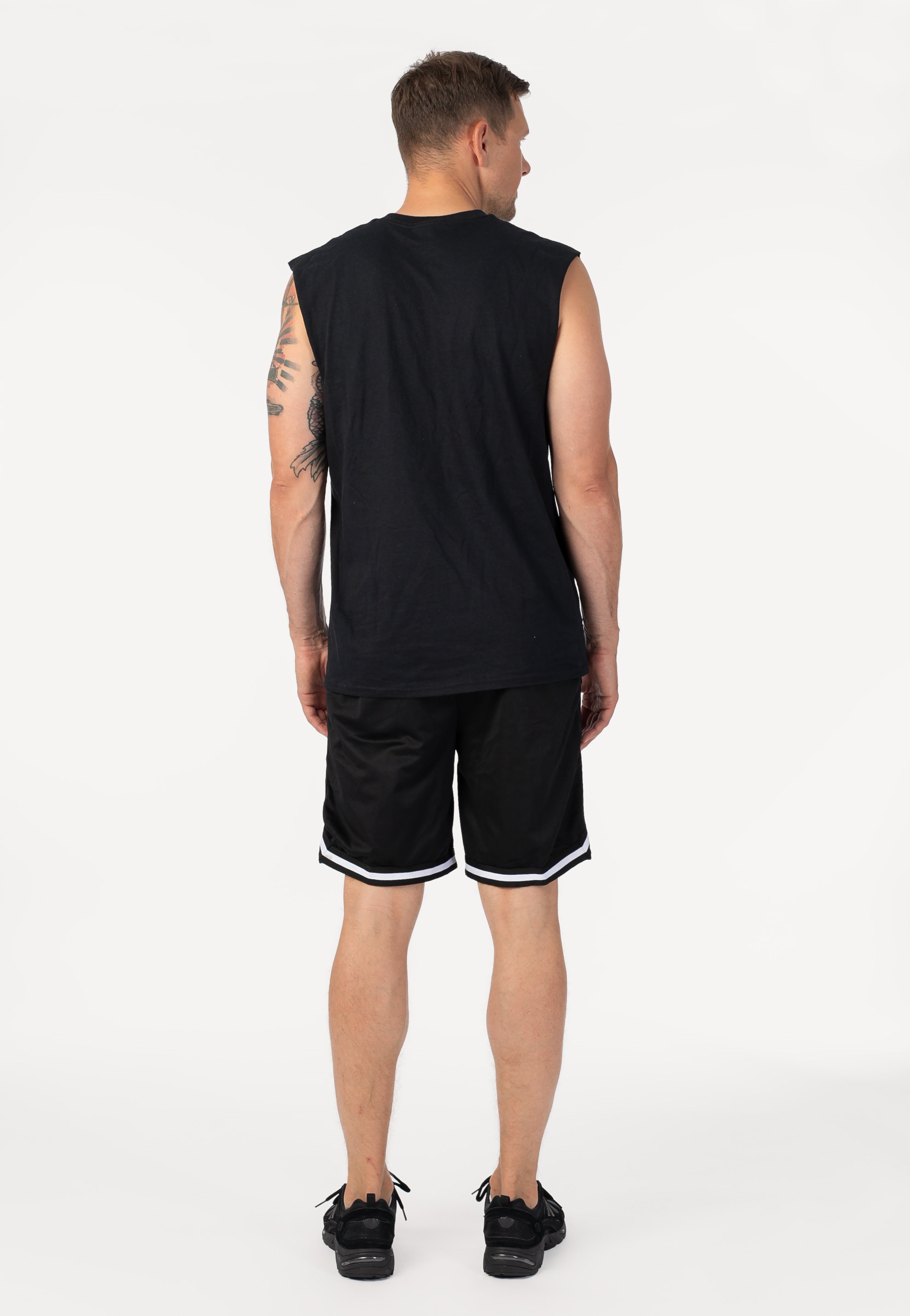 Electric Callboy - Metal Logo Striped - Shorts | Men-Image
