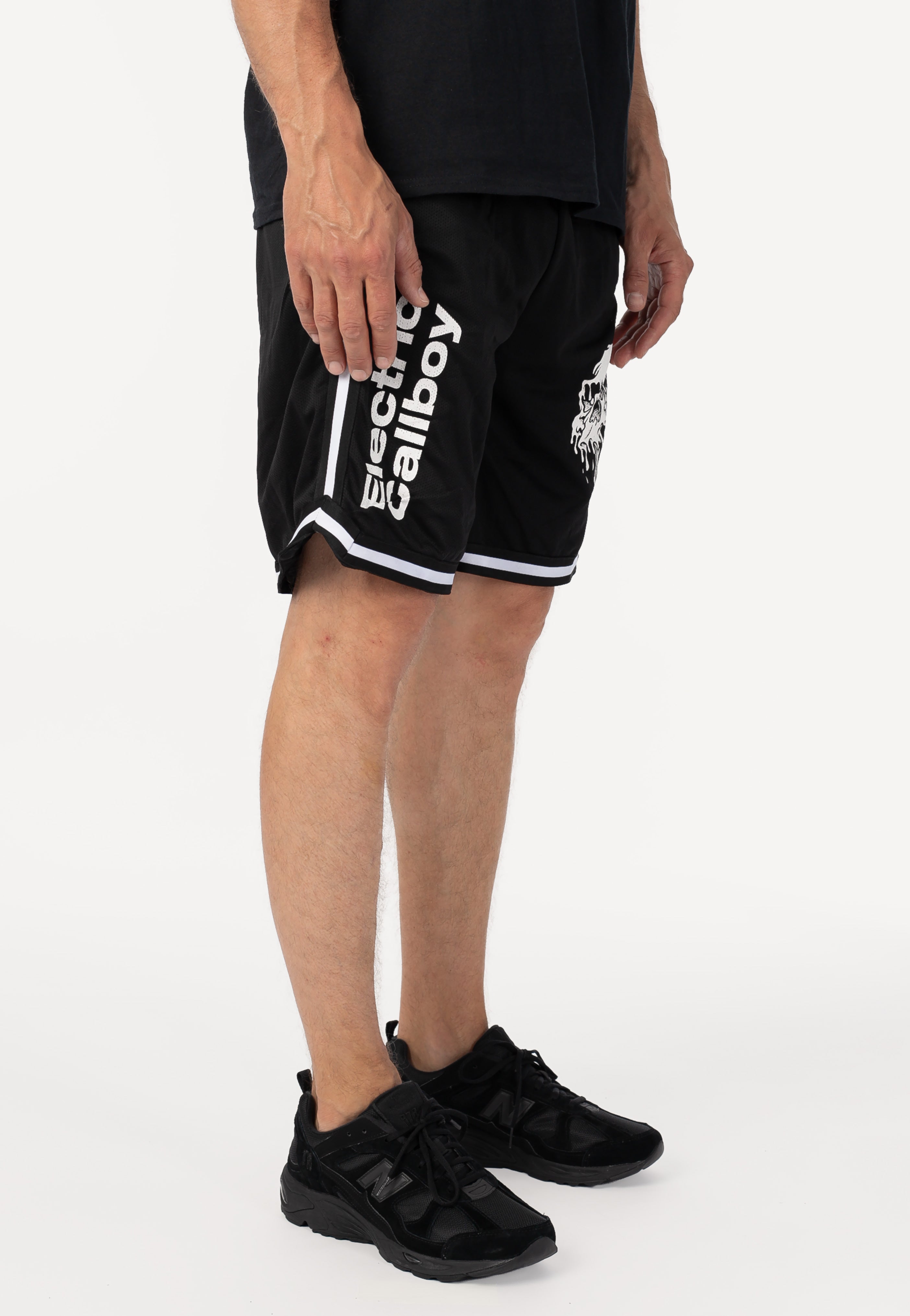 Electric Callboy - Skull Striped - Shorts | Men-Image