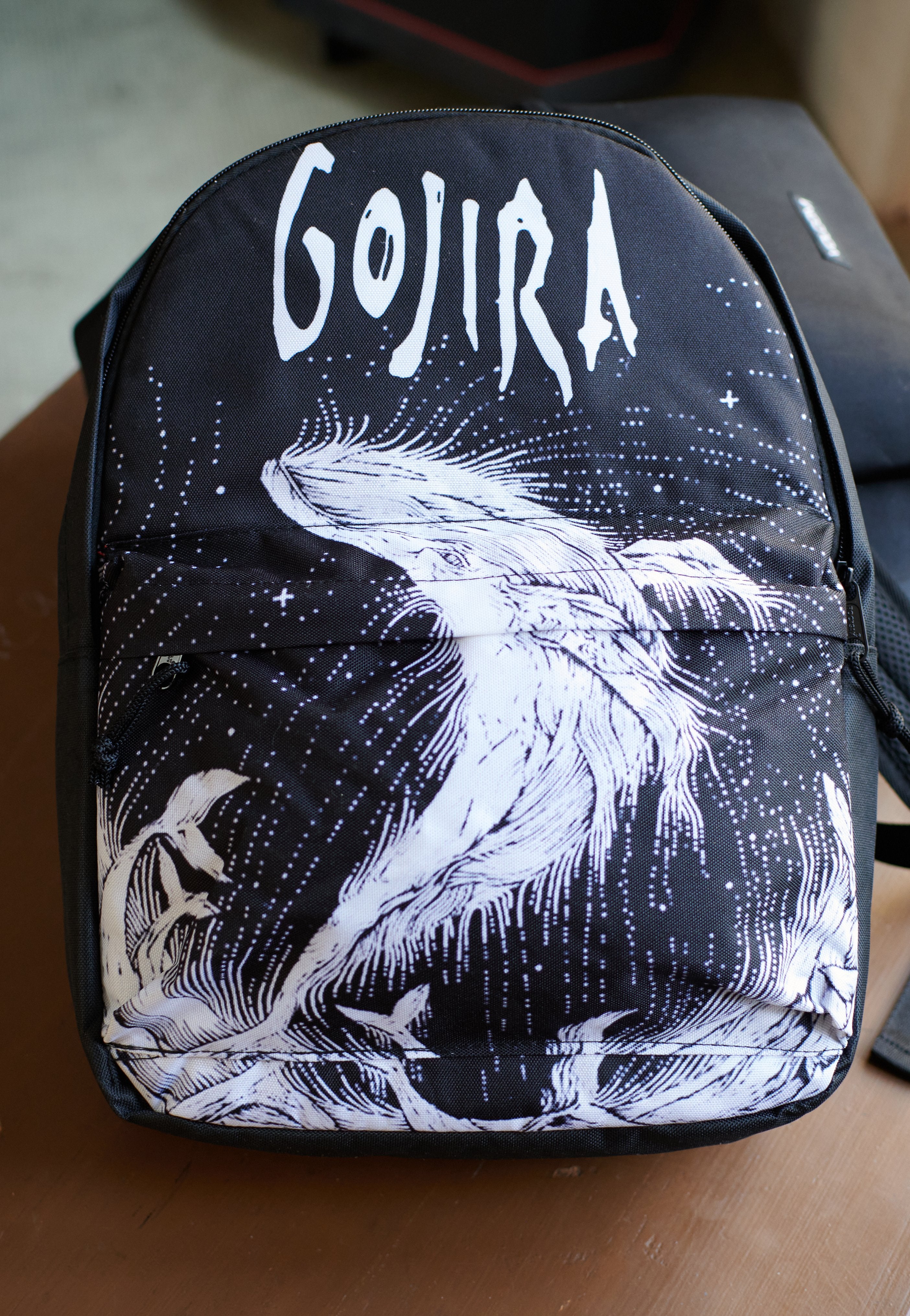 Gojira - Woodblock Whale - Backpack