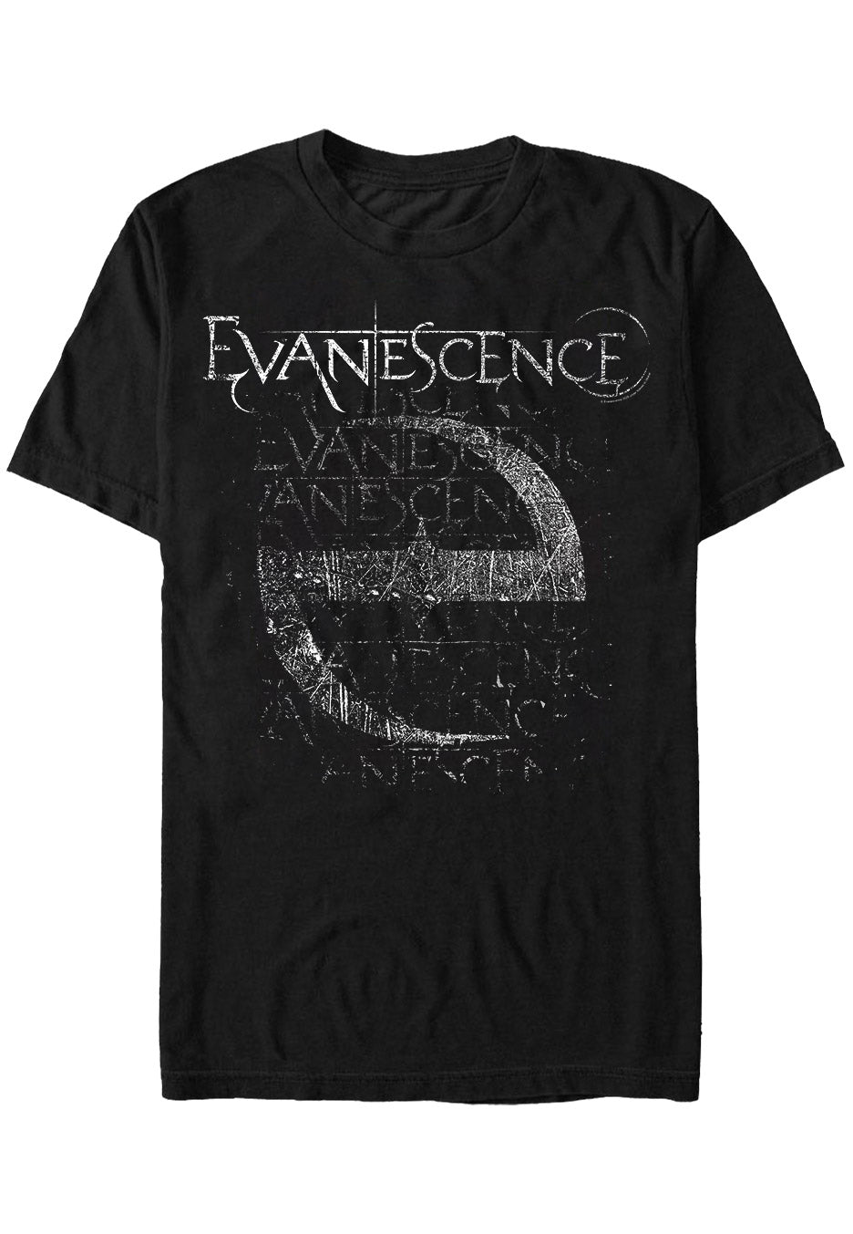 Evanescence Distressed Stamp Camiseta