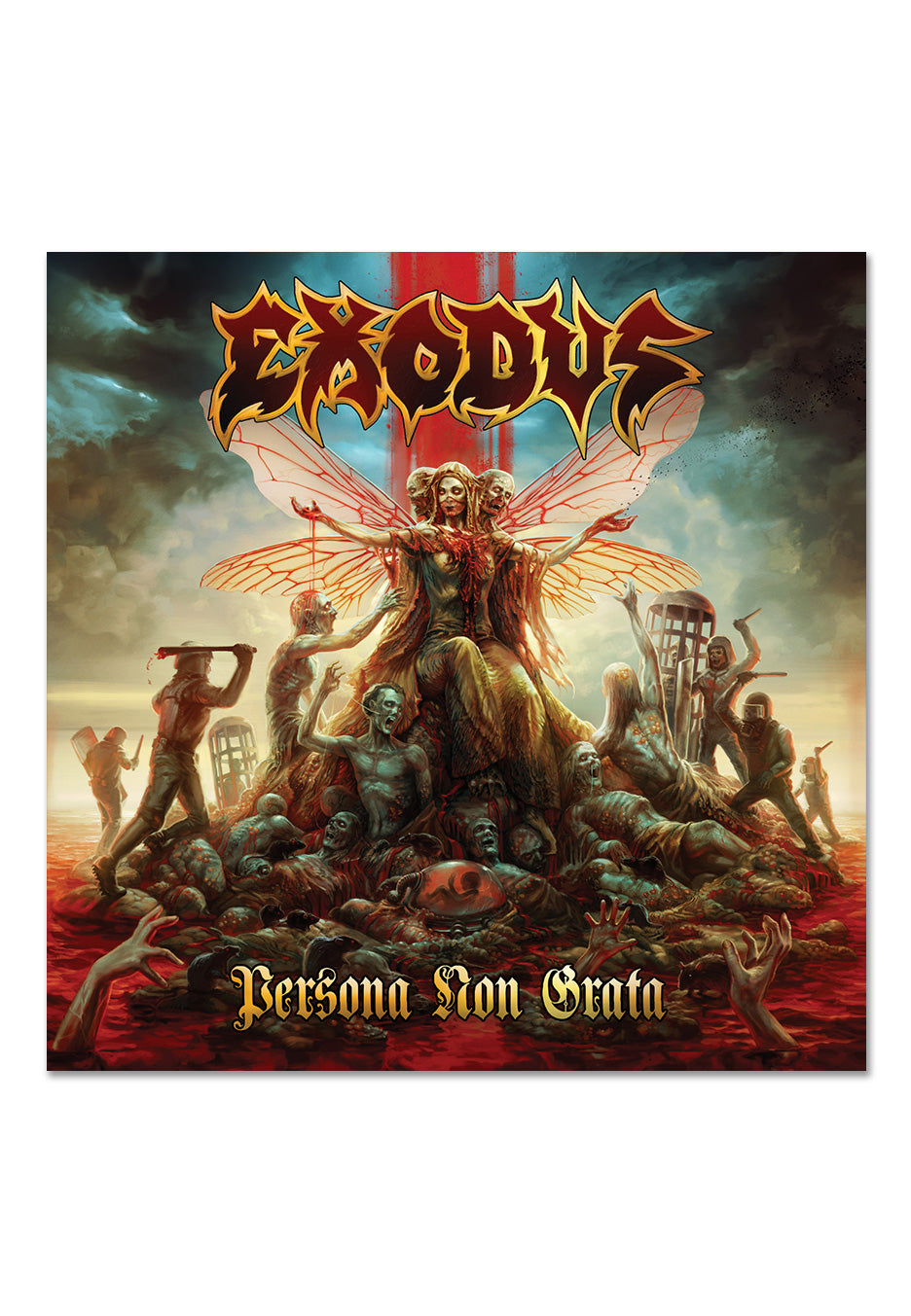 Exodus Persona Non Grata Ltd. Clear/Gold/Black/Turquise Splatter 2 Vinyl