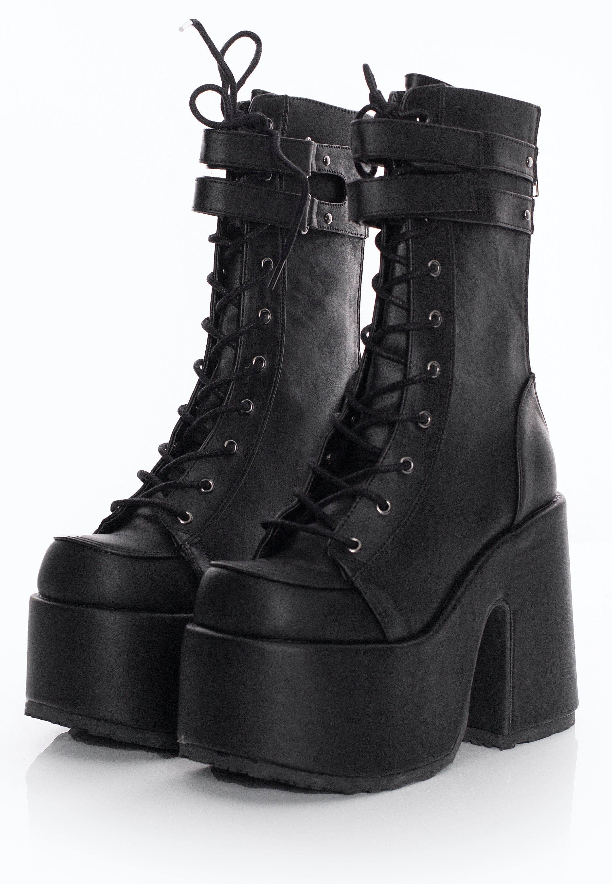 DemoniaCult - Camel 250 Black Vegan Leather - Girl Shoes | Women-Image