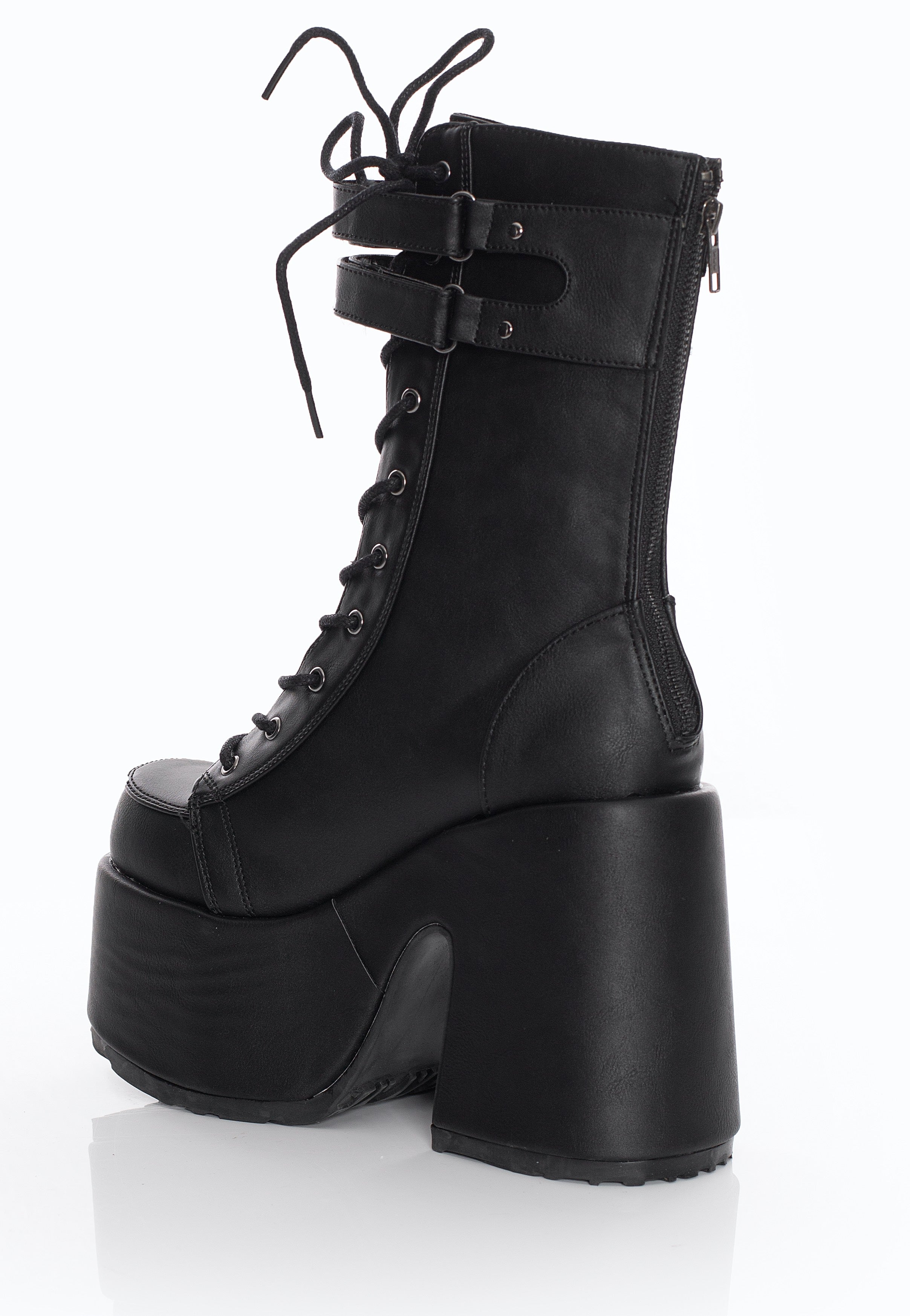 DemoniaCult - Camel 250 Black Vegan Leather - Girl Shoes | Women-Image