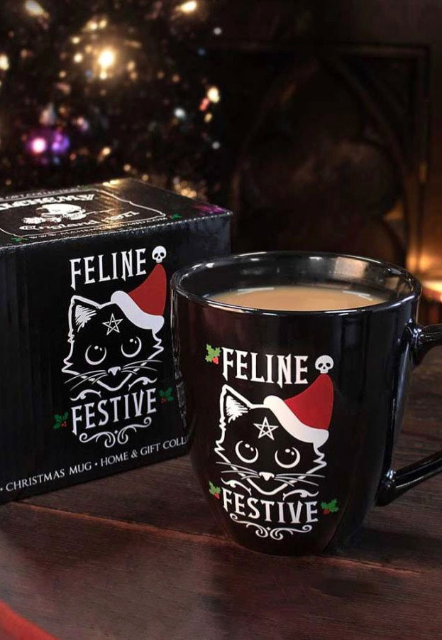 Alchemy England Feline Festive Christmas Mug