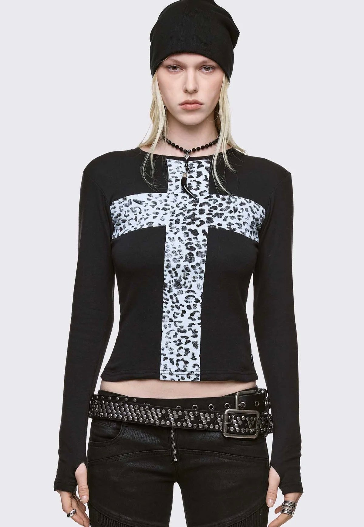 Minga London - Feral Cross Black - Top | Women-Image