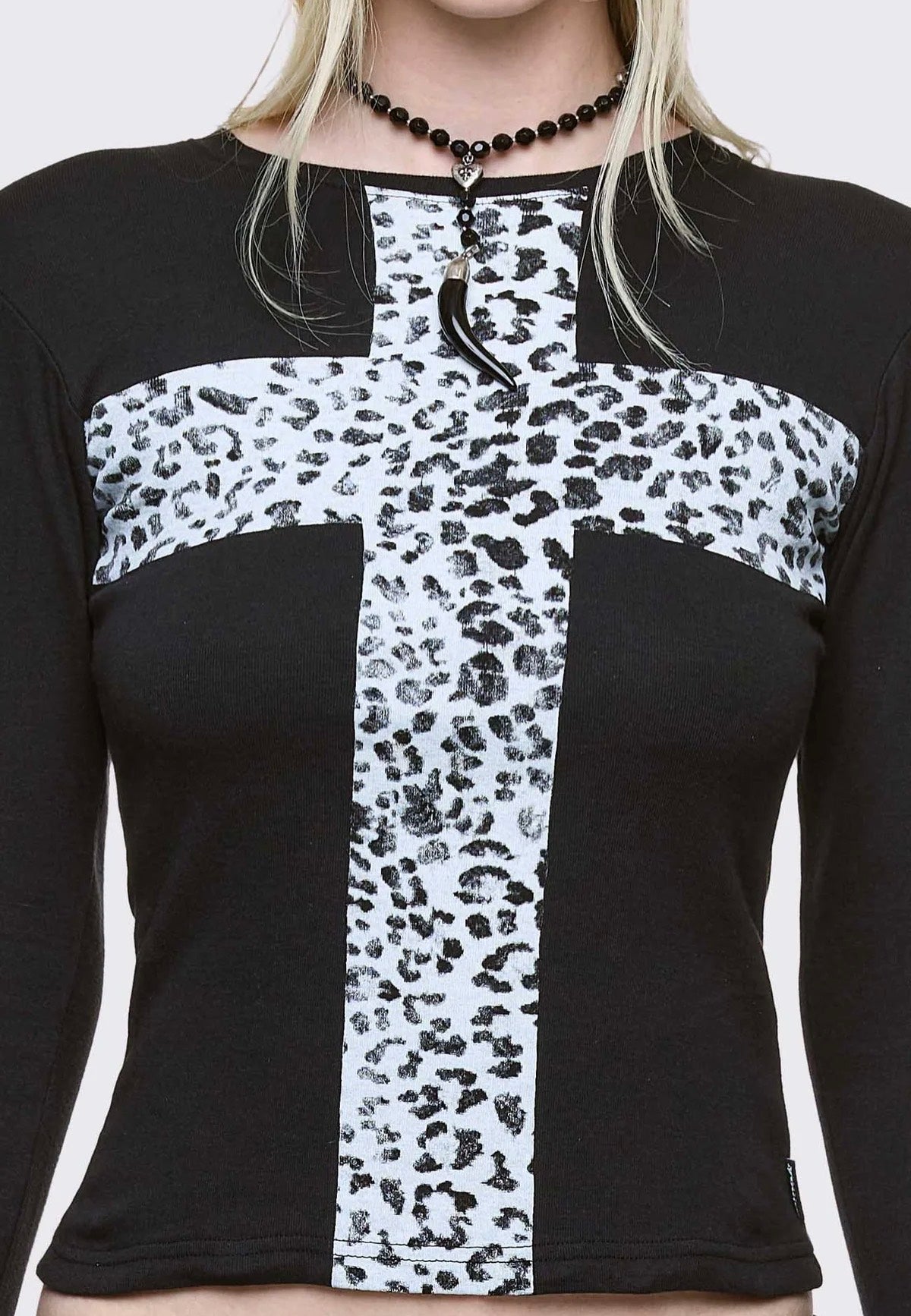 Minga London - Feral Cross Black - Top | Women-Image
