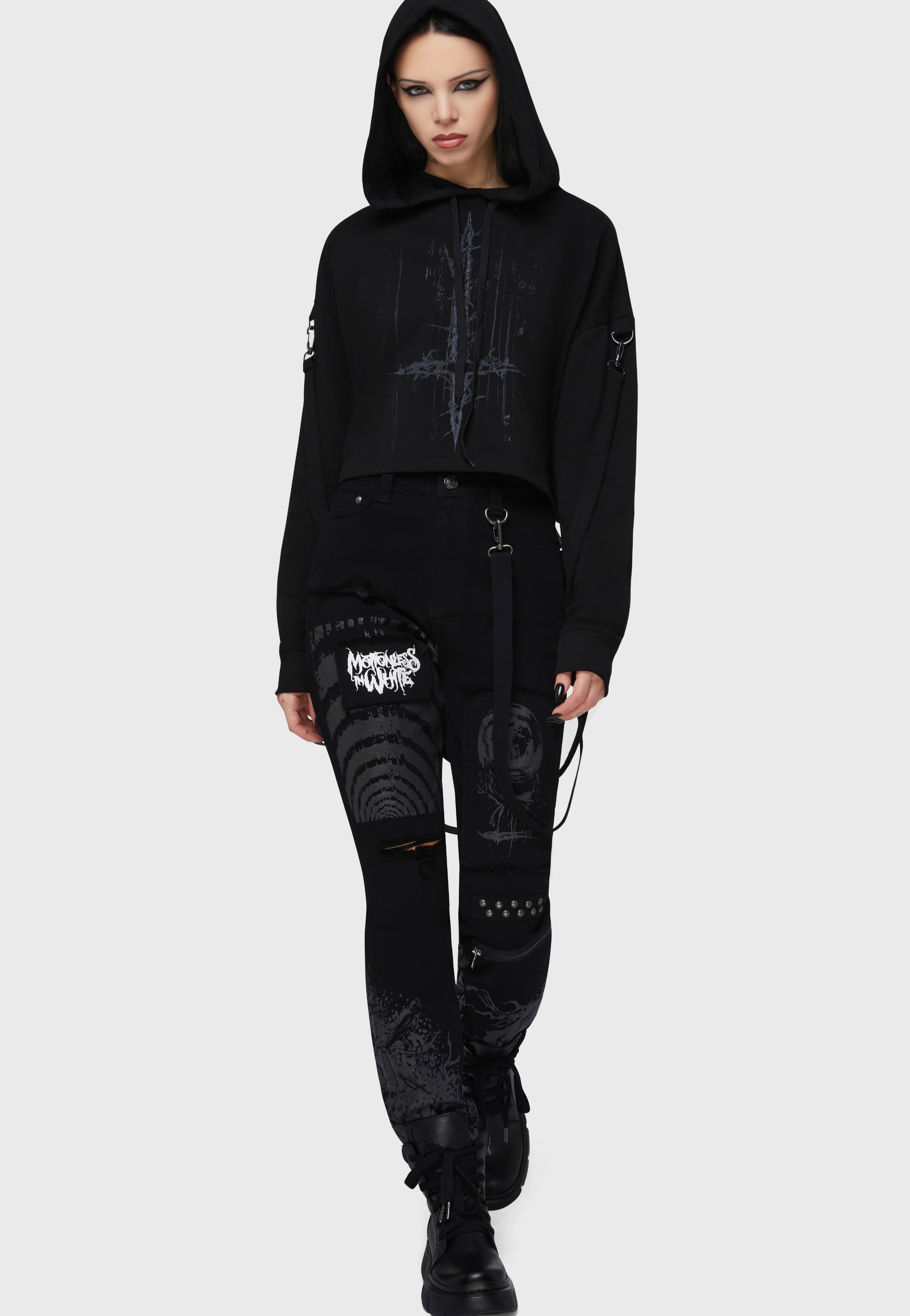 How to Destroy Angels オフィシャルパーカー 黒/M Killstar x Motionless In White - Final Dictvm Black - Hoodie