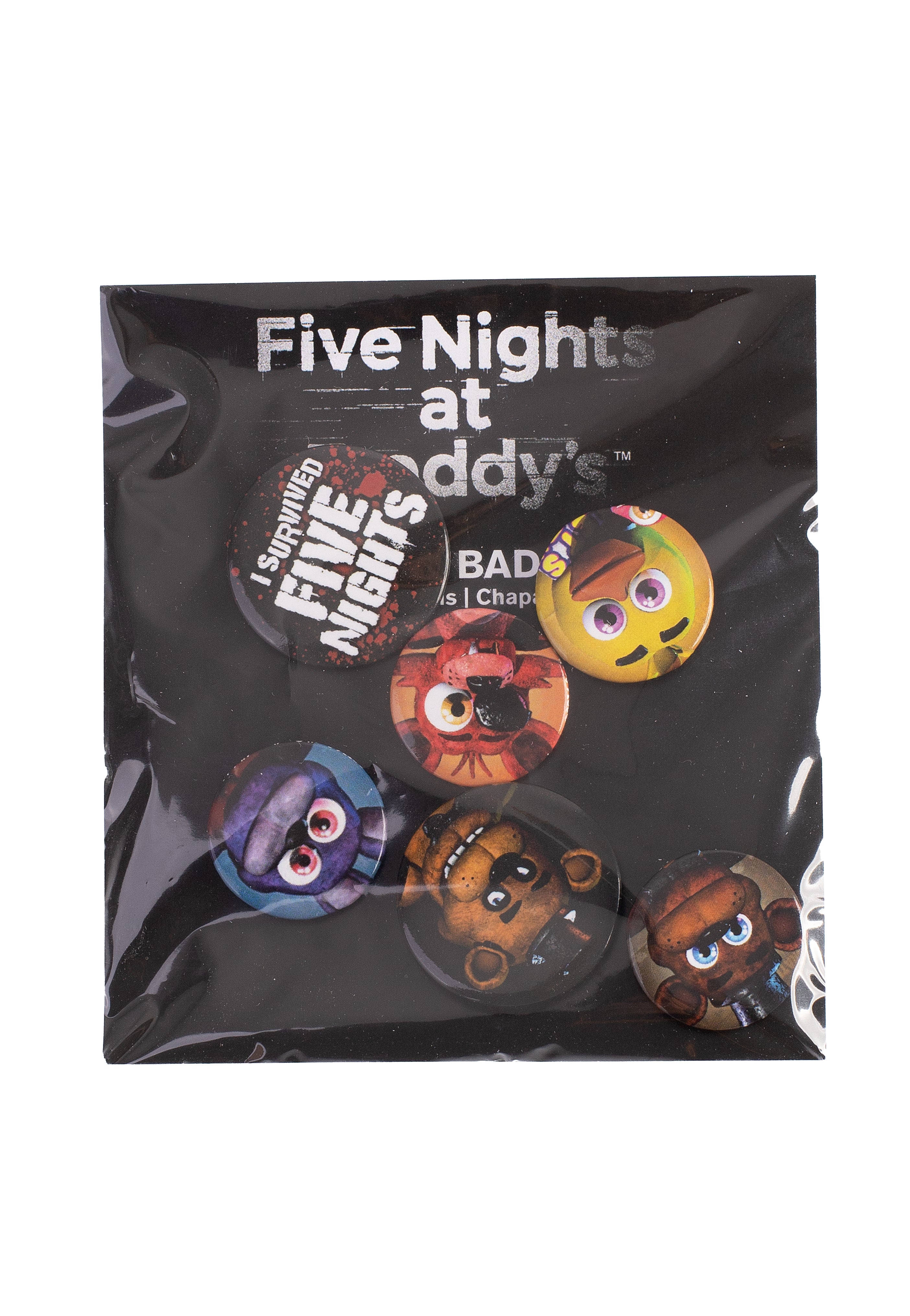 Five Nights At Freddy's - Characters Badge Pack - Button | Neutral-Image