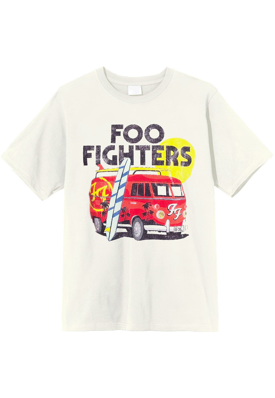 Foo Fighters - Camper Van Vintage White - T-Shirt
