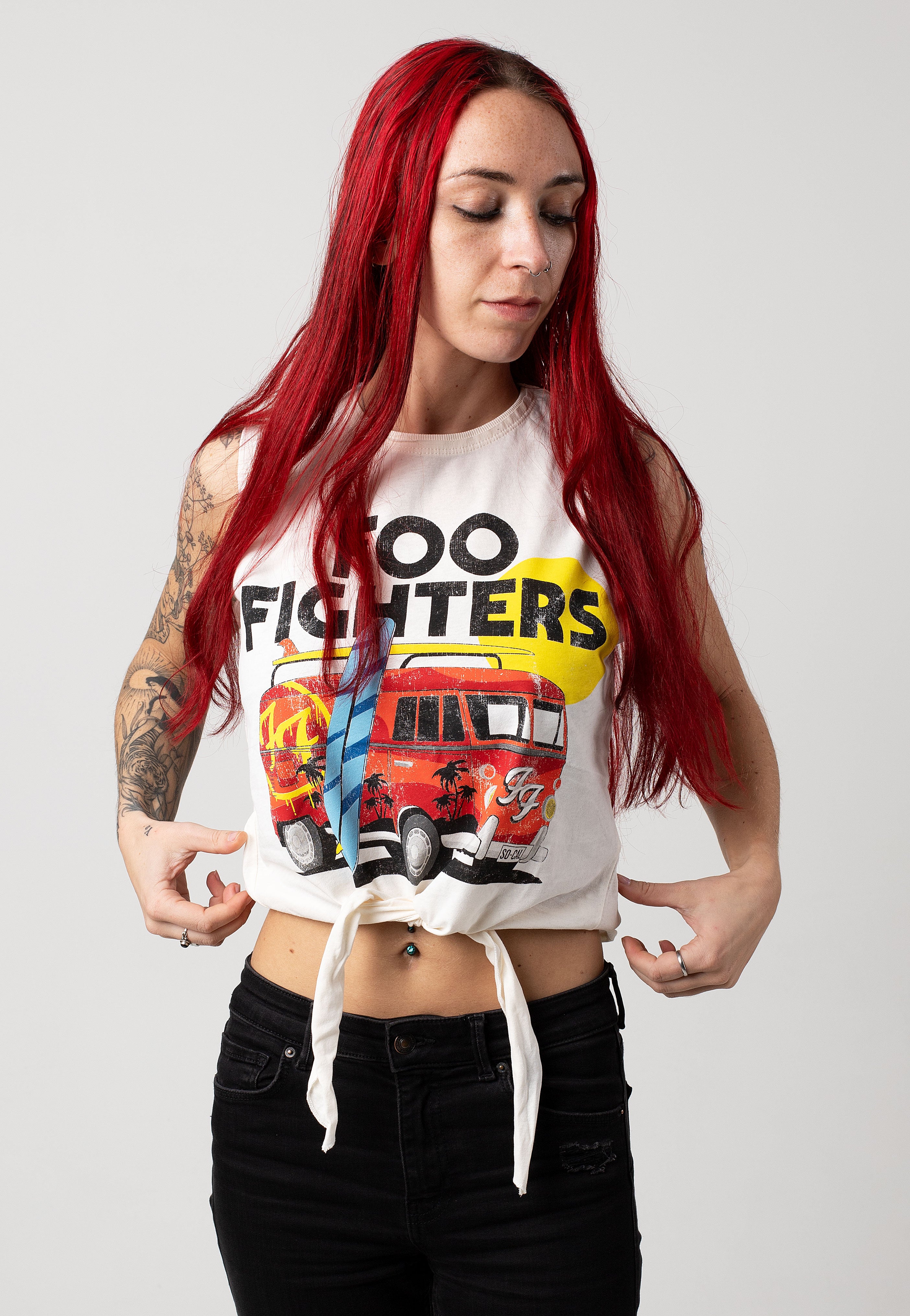 Foo Fighters - Camper Van Vintage Knot White - Tank