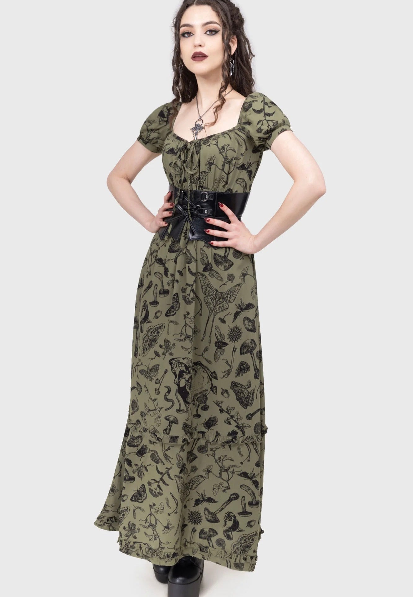 Killstar - Forestine Maxi Green - Dress | Women-Image
