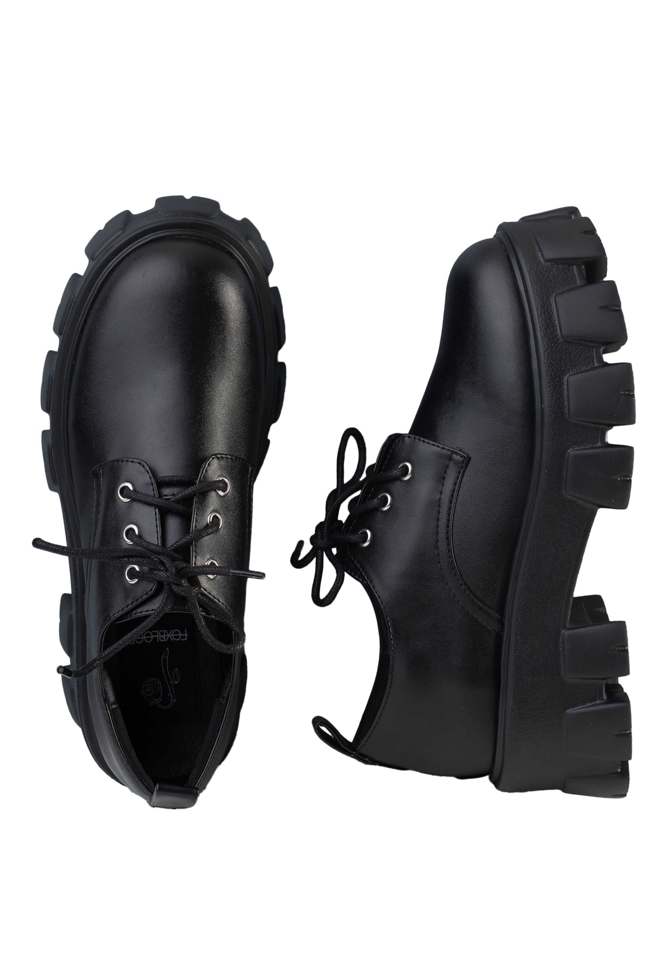 Foxblood - Platform Oxford Black - Girl Shoes | Women-Image