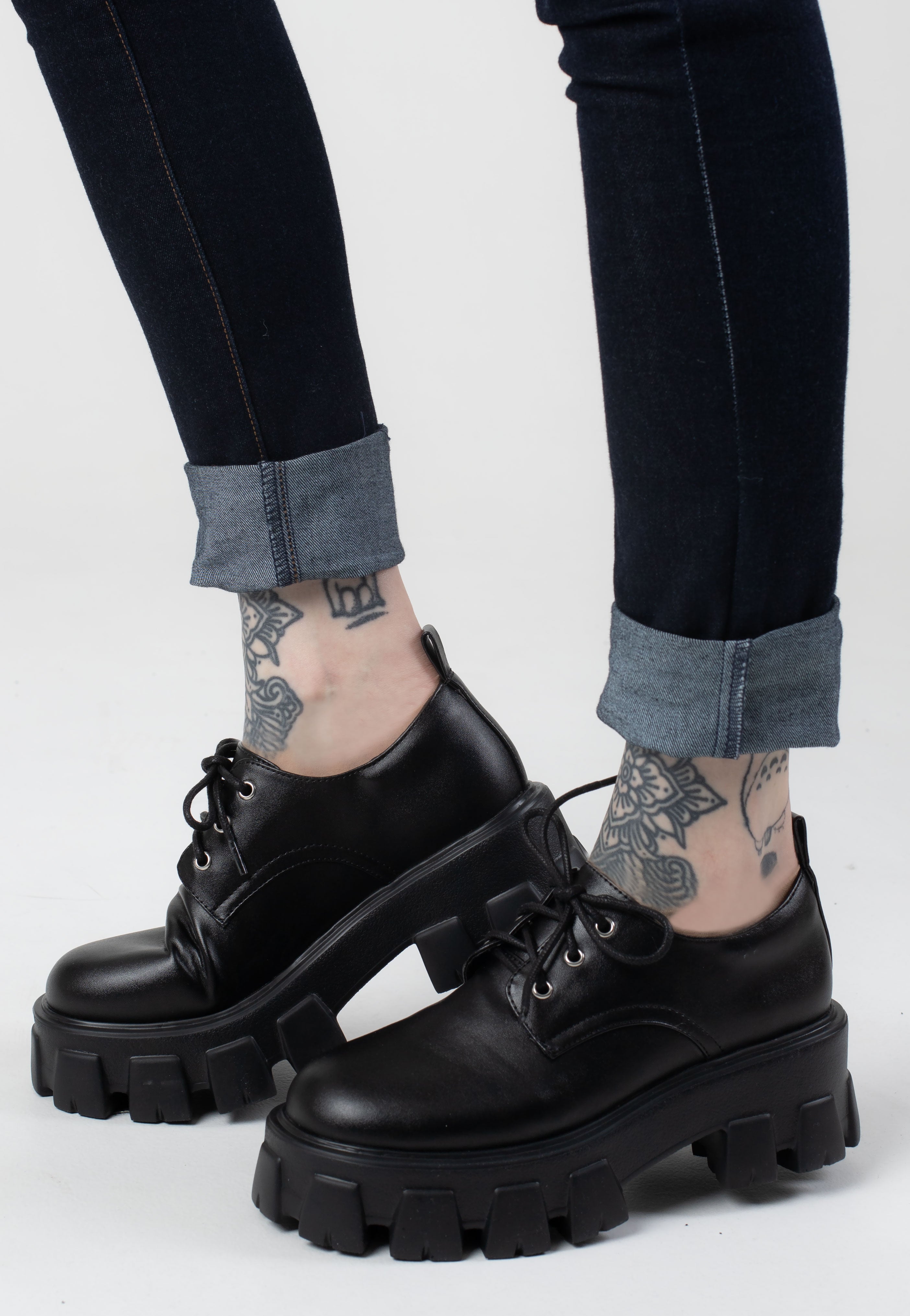 Foxblood - Platform Oxford Black - Girl Shoes | Women-Image