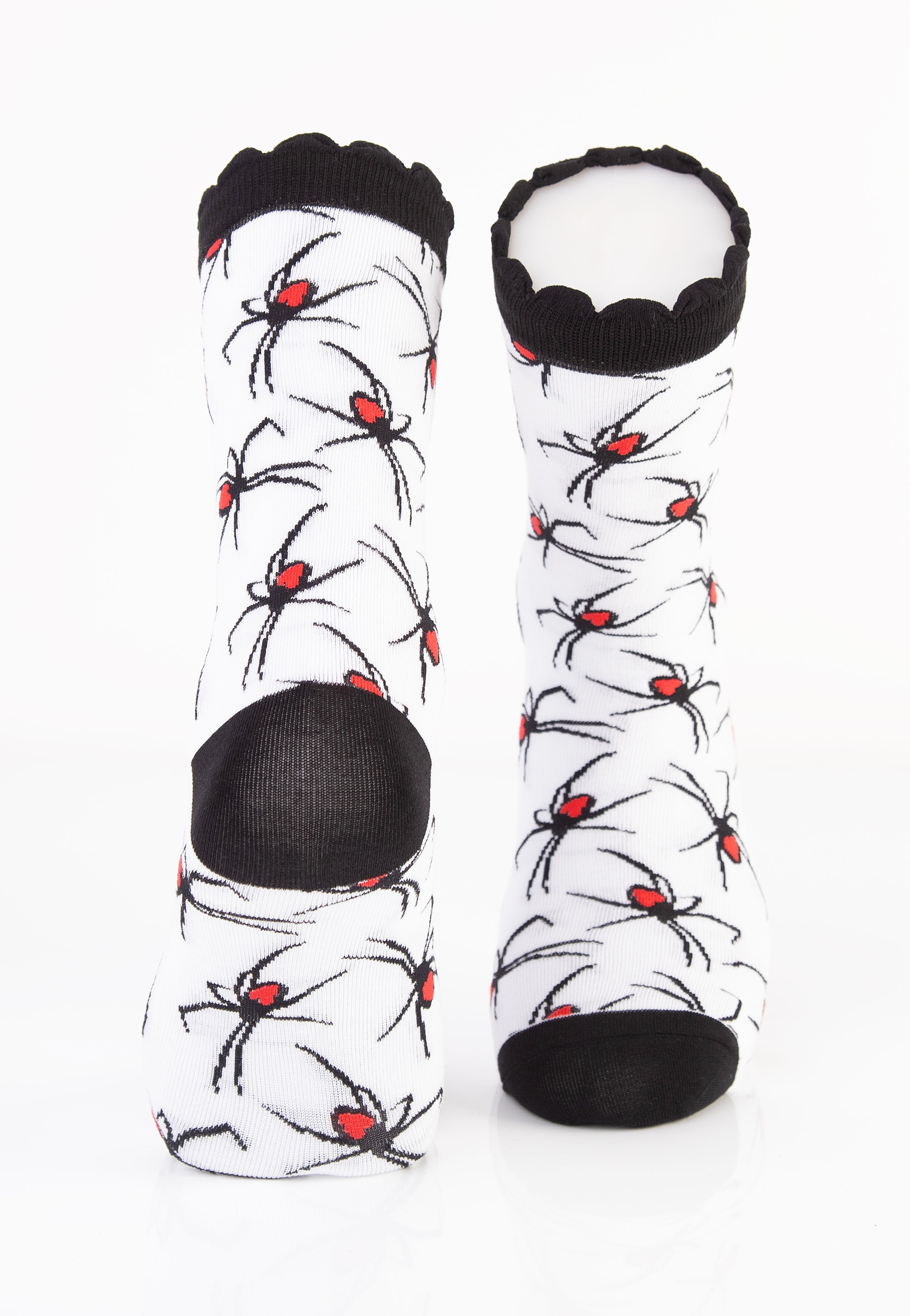 Foxblood x Eliza Sidney - White Spider Black/White - Socks