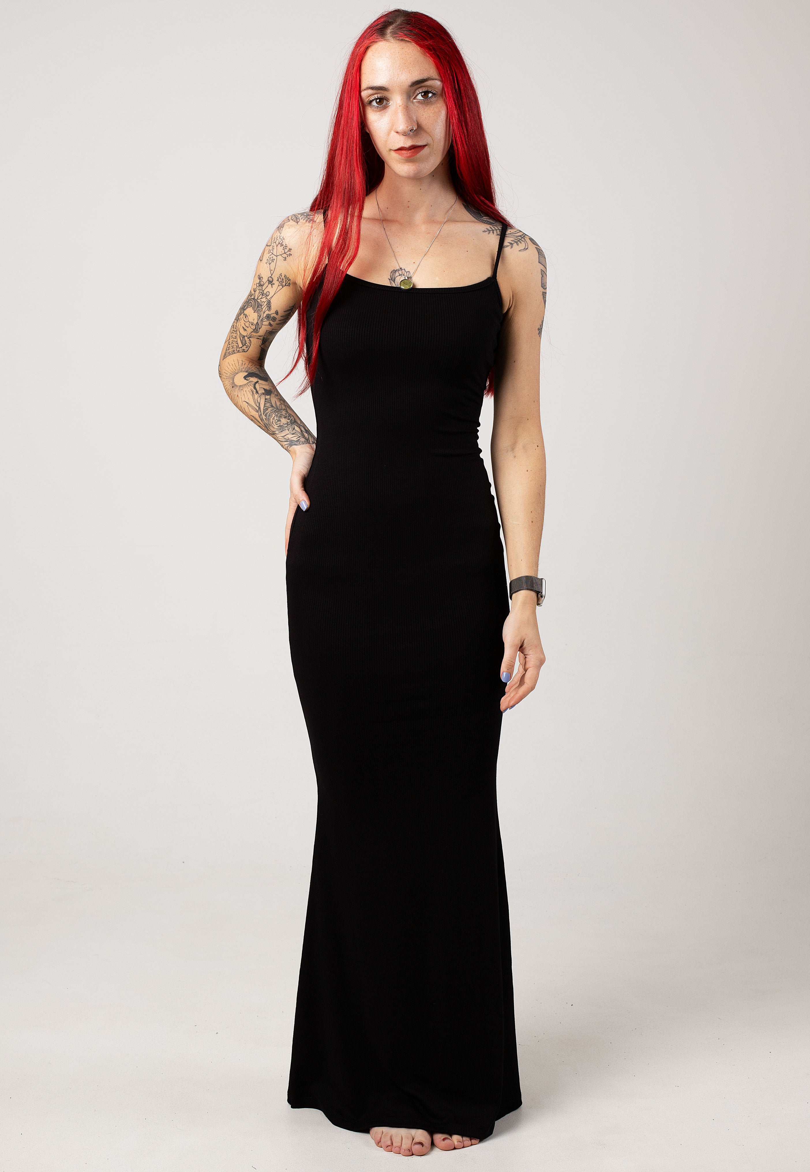 Foxblood - Amelia Ribbed Maxi Black - Dress | Nuclear Blast Foxblood - Amelia Ribbed Maxi Black - Dress | Nuclear Blast