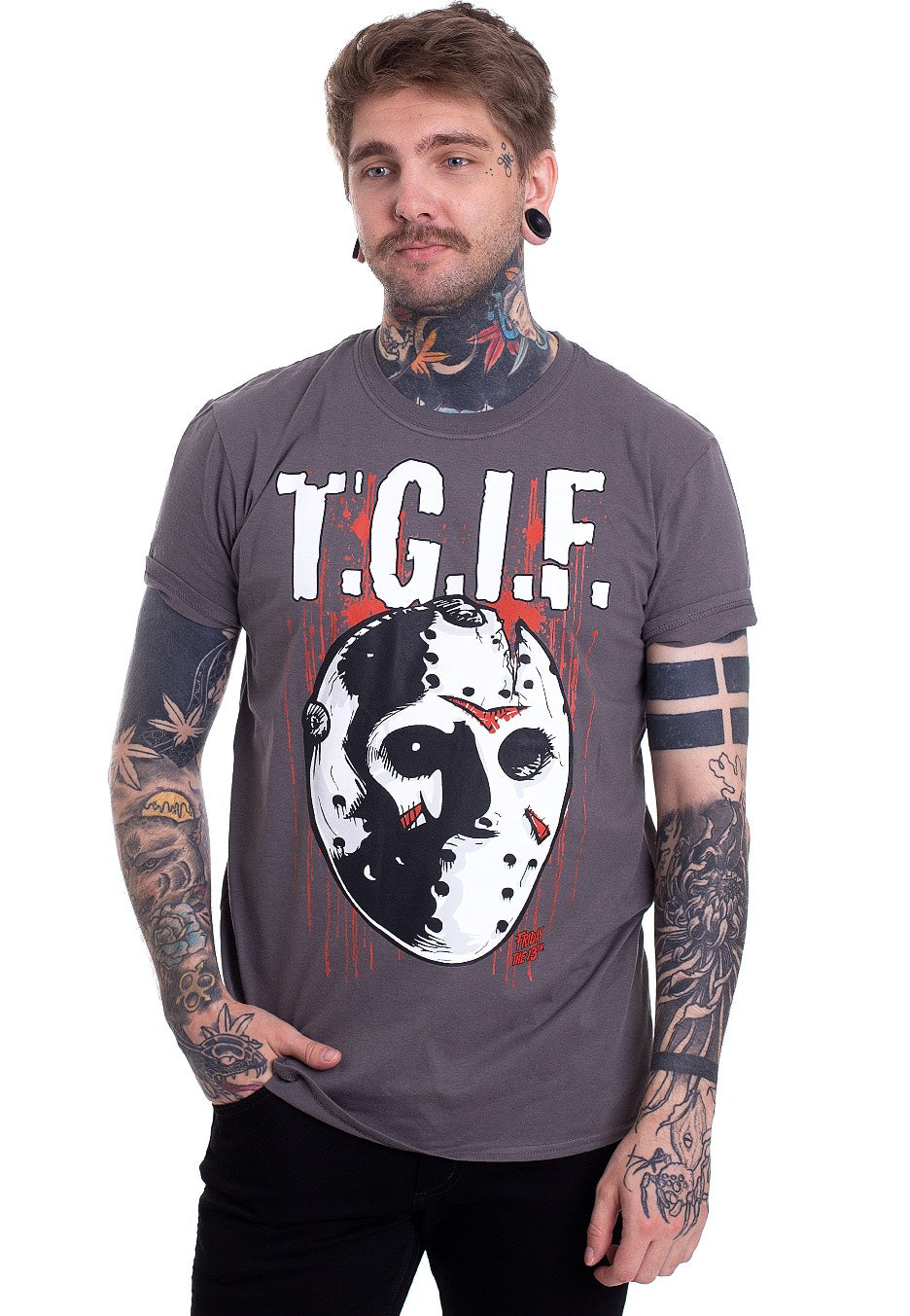 Friday The 13th - T.G.I.F. Grey - T-Shirt