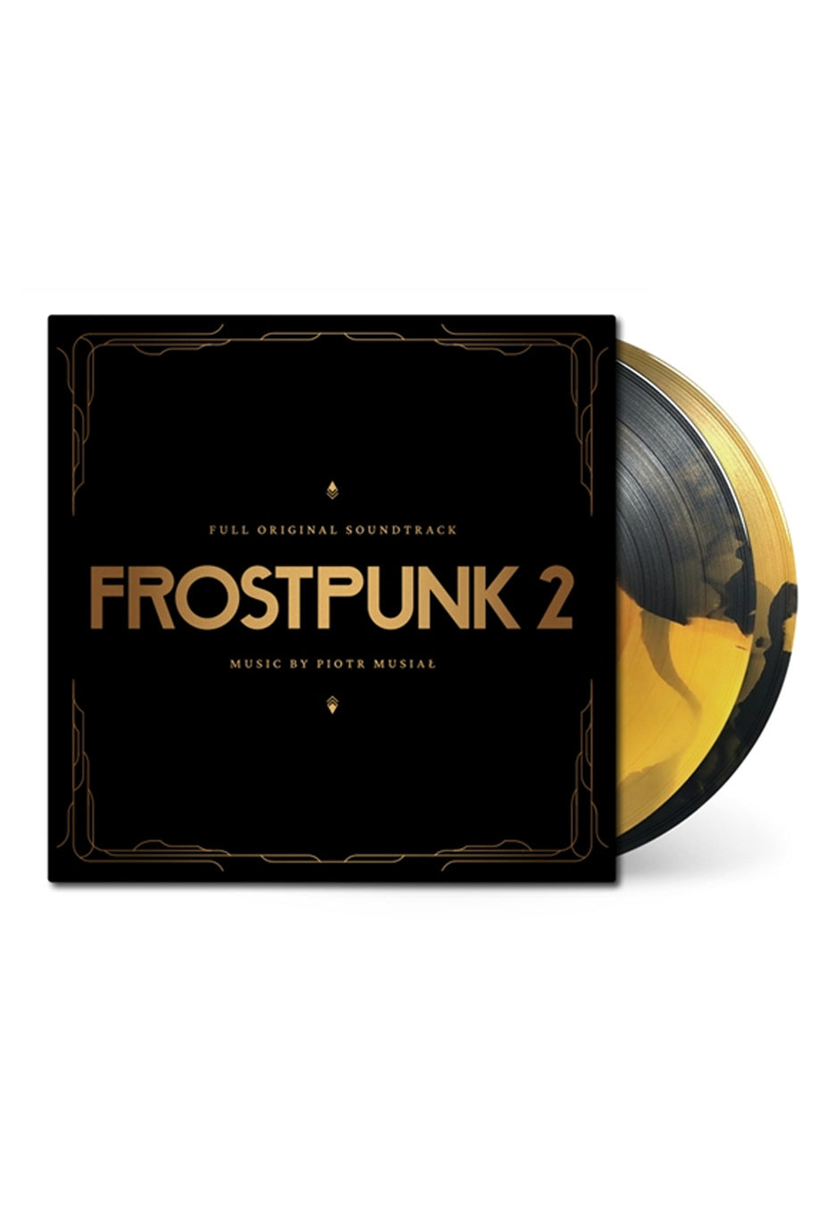 Frostpunk Frostpunk 2 OST (Piotr Musial) Ltd. Gold & Black Yolk Colored 2 Vinyl